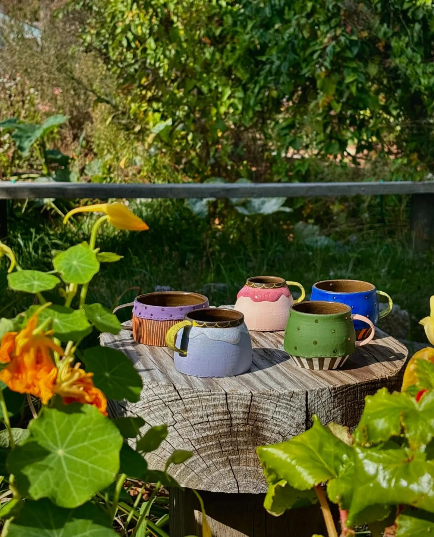 How precious are these porcelain espresso cups?! 🥹☕️

Handmade and hand painted in Brooklyn by Ahrong Kim. No two are identical, giving them each lots of personality! 🫖

Come see them all in person at the gallery! We&rsquo;re open 10-5 everyday (ex