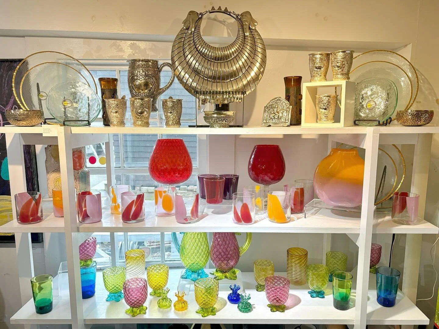 The gallery got a makeover this week 💐🍎

Swing by to see our lovely collection of glassware and sterling silver pieces in person. You might just fall in love with a new set of handmade cups 🍷💘

We&rsquo;re open 10-5 Tuesday through Sunday ❣️

#ro