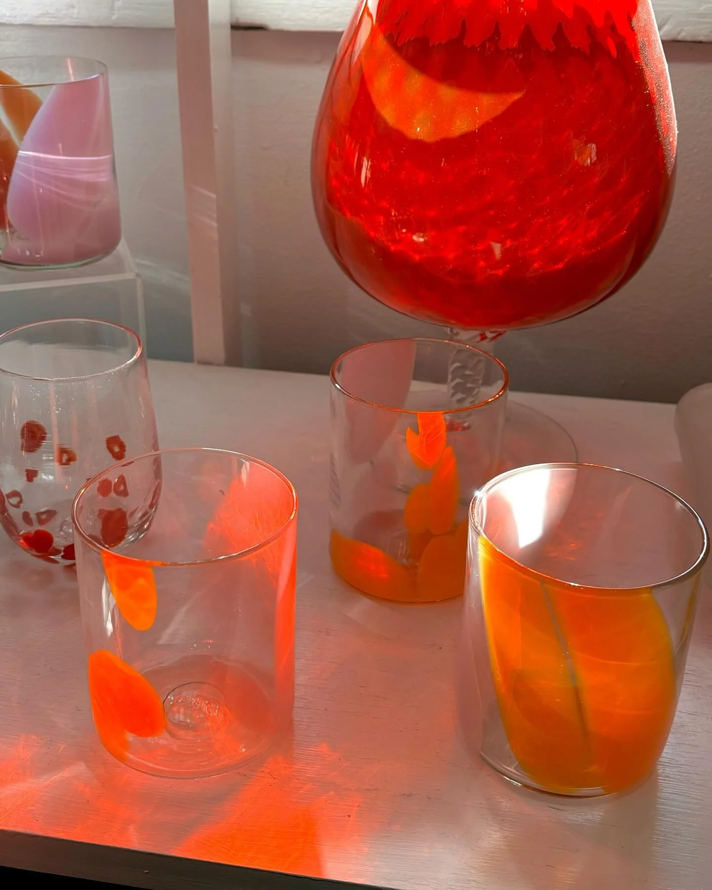 Get ready for spring with new, cheerful glassware 🌼🌷

Like these stunners from Bow Glassworks! 🤩 We have a wide array of handblown glassware waiting to make it into your hands. 🌸

Stop by the gallery to take a peek! We&rsquo;re open 10-5 Tuesday 