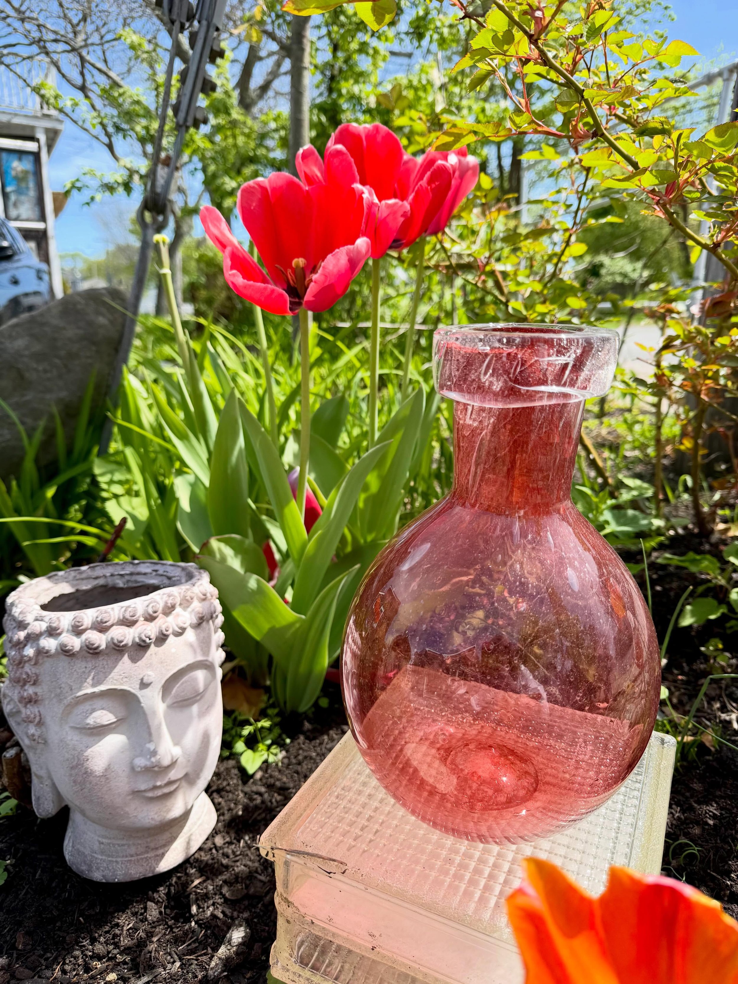 Spring time @sidestreetgallery is vibrant and warm! We are surrounded by beauty inside and out!  We&rsquo;d love to see you 💕

Open this weekend 10-5! 

#handblownglass 
#artgallery 
#rockyneckartcolony 
#gloucester 
#sidestreetgallery