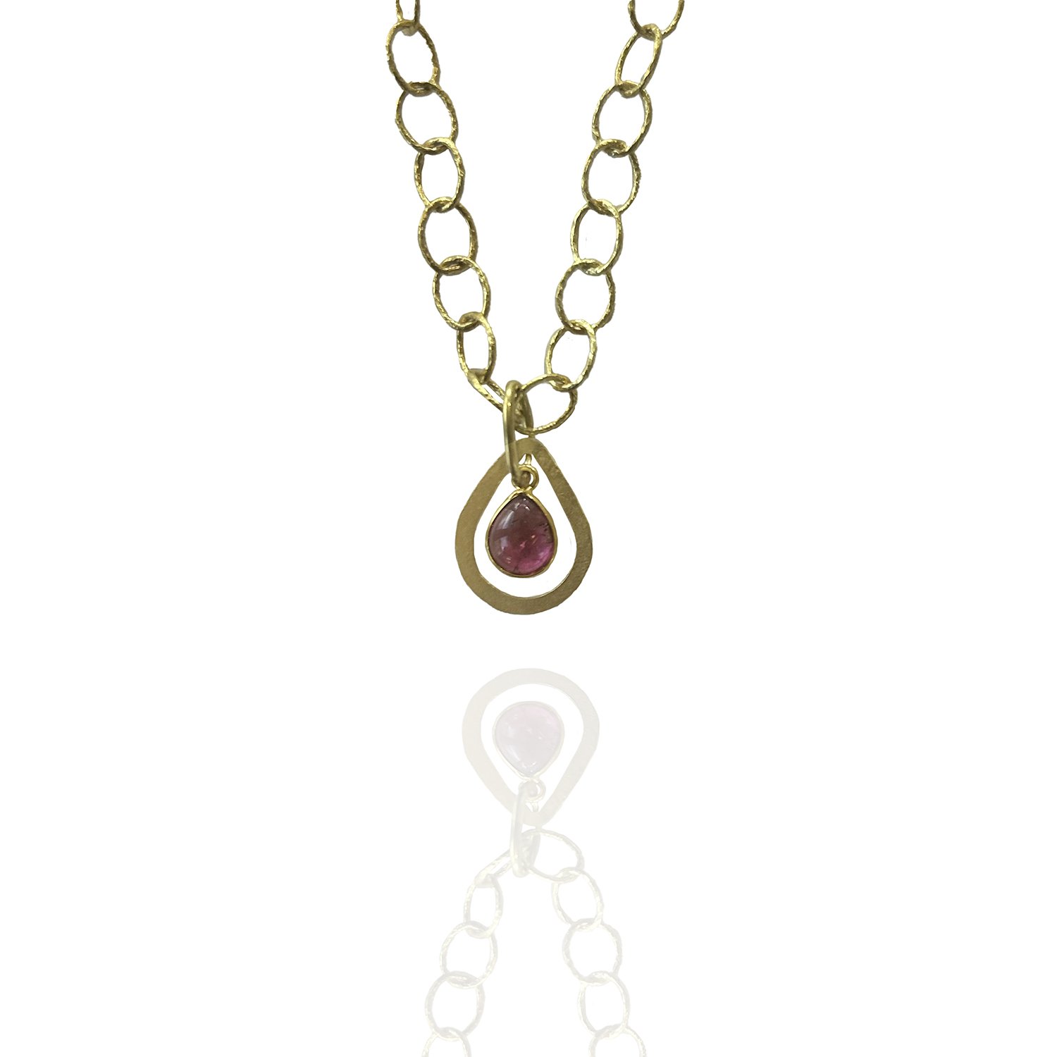 Pink Tourmaline Drop