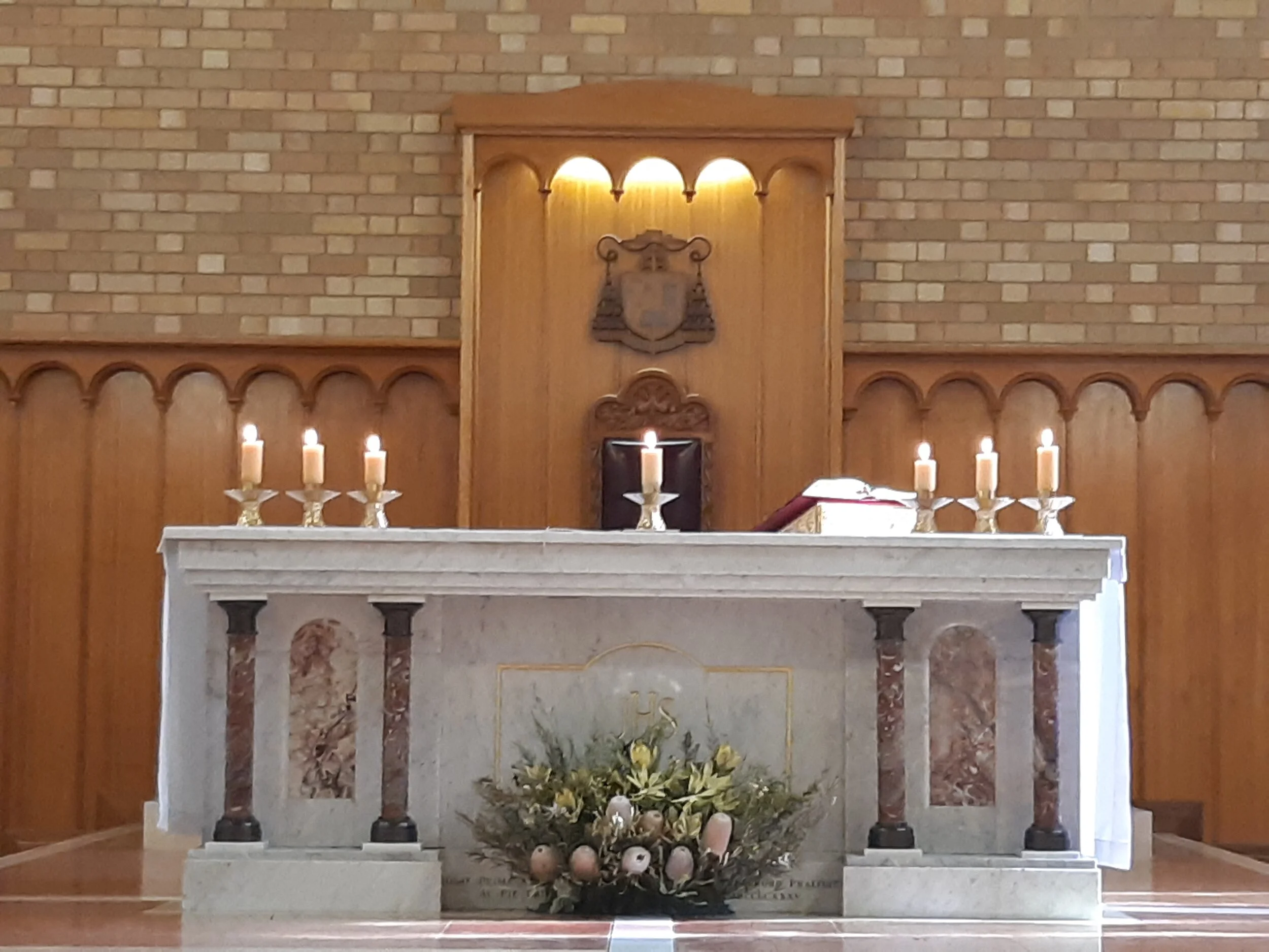 Mass offered for the intentions left at the sleeping statue of St Joseph
