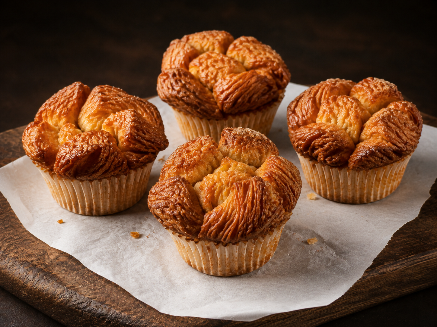  MONKEY BREAD:  Chunks of layered laminated pastry dough covered with butter and cinnamon sugar. The monkey bread is then baked until caramelized and golden brown.   Available in Large only Item #21465 