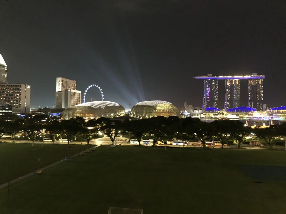  Enjoying a drink with a view with our five teams at the end of the workshop, before catching a late flight back… 