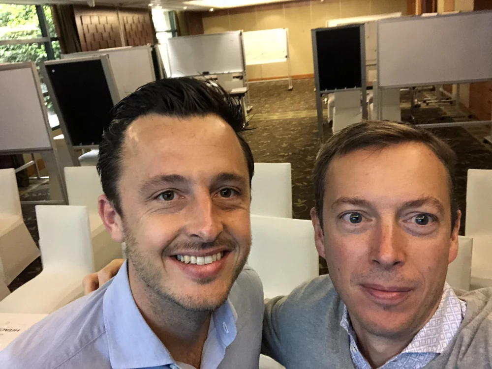  A few minutes before the results workshop started on July 6, Greg and I looked so jet lagged that day… 