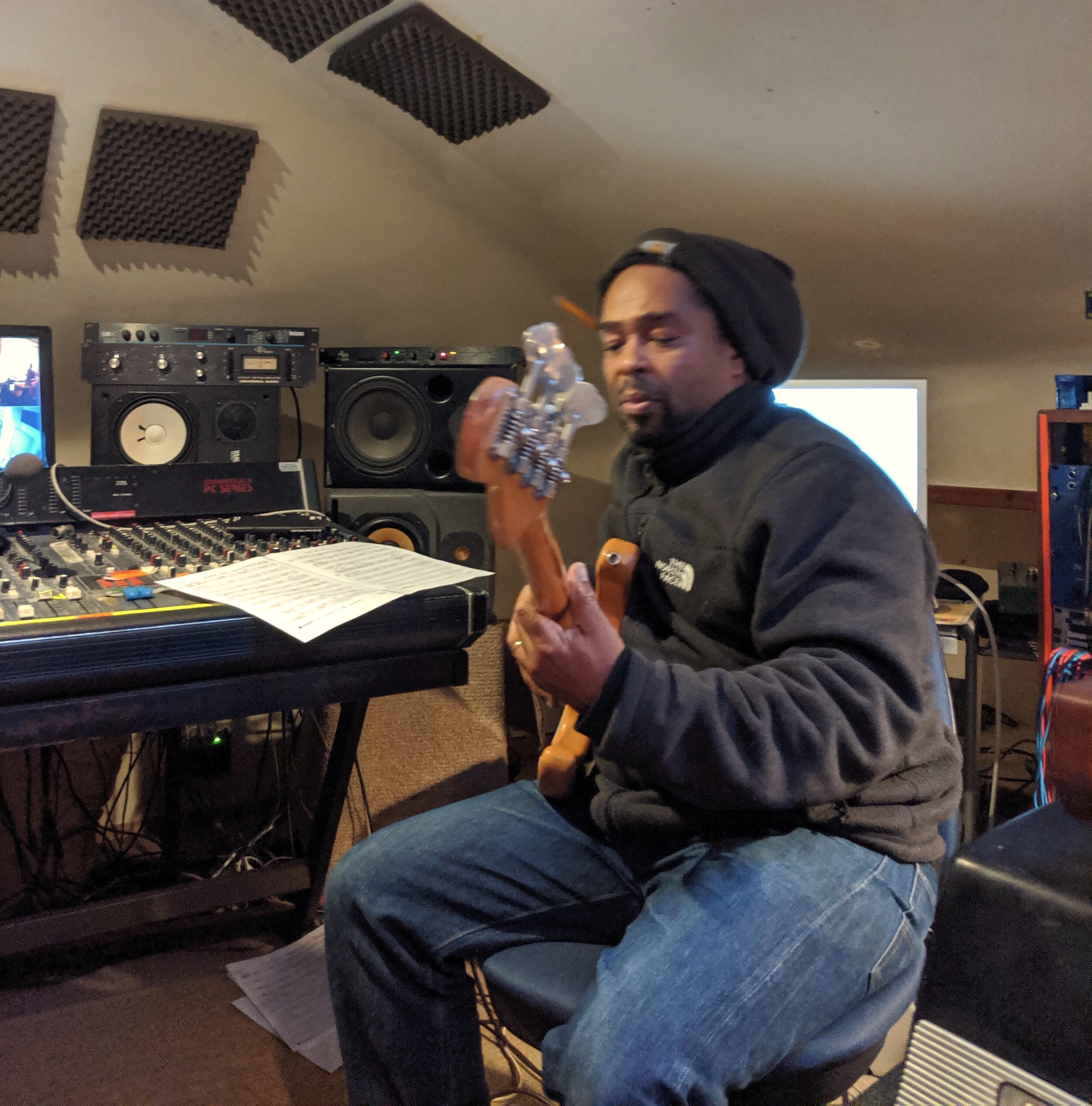 Ernie McKone tracking bass