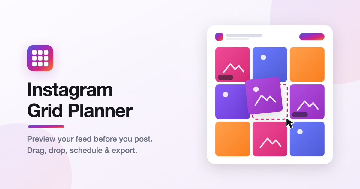 Instagram Grid Planner preview