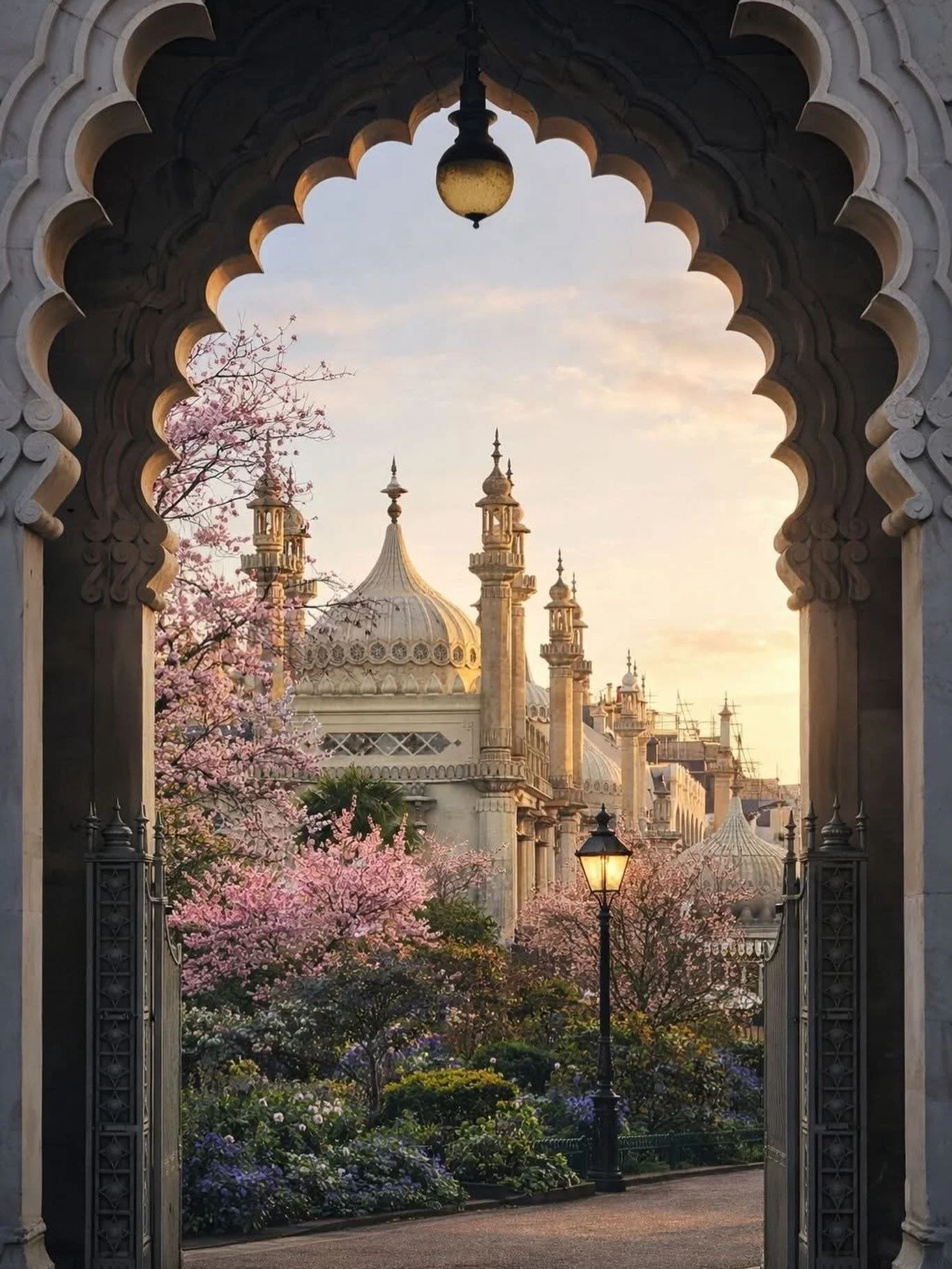 I go past this view on the bus everyday, and wish I could capture it - this unfortunately isn&rsquo;t my image.
Living in Brighton inspires me through the decorative architecture - this &lsquo;exotic regency&rsquo; Georgian style in particular. I dre