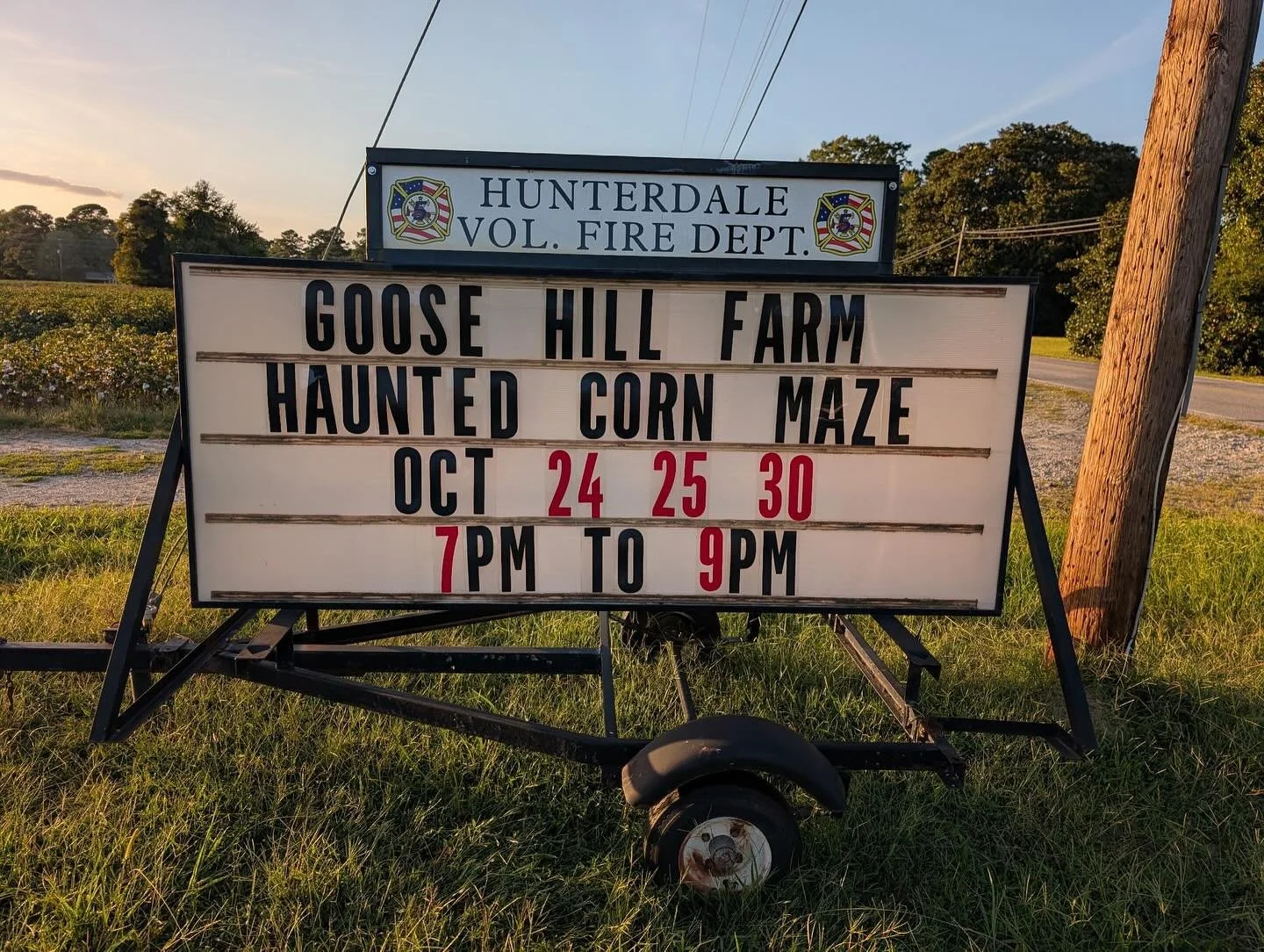 We at Goose Hill Farms would like to sincerely apologize to anyone who had a less-than-ideal experience while attending our Haunted Maze on Saturday, October 25, due to the poor behavior of a select group of individuals.

We take the safety and well-