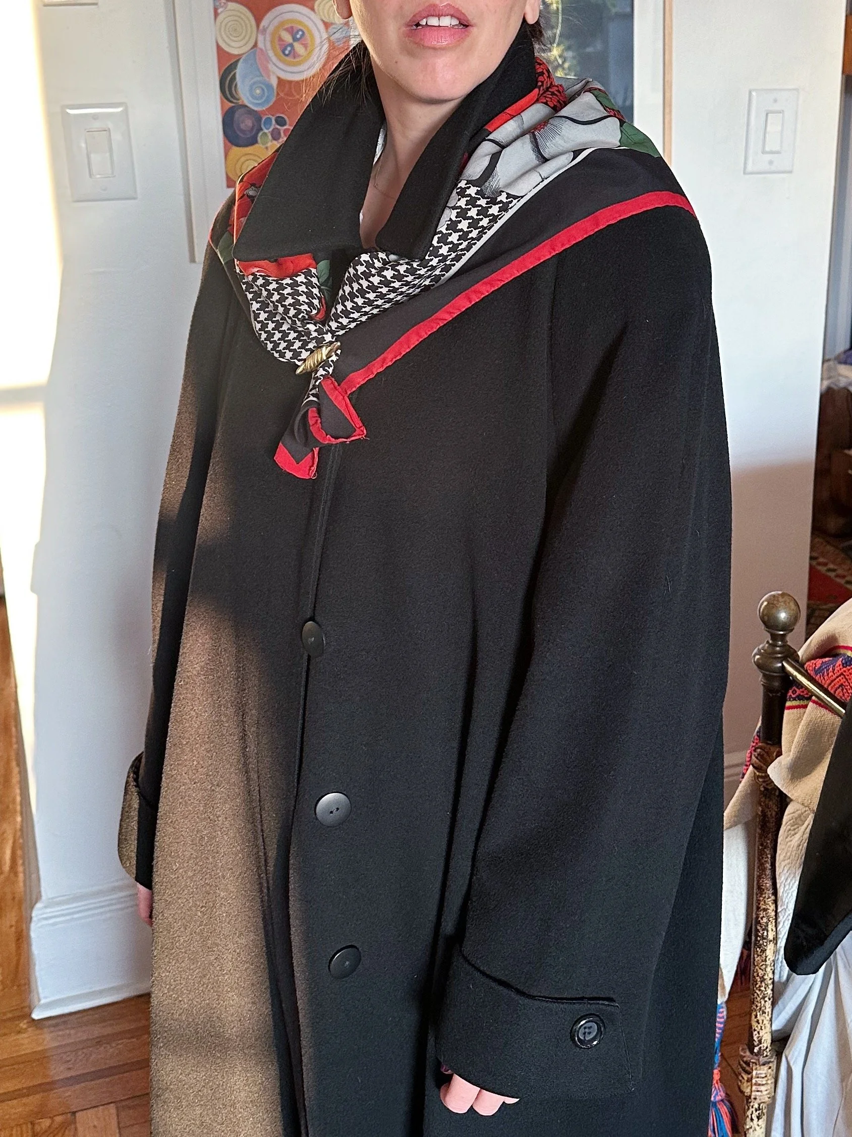 Vintage Houndstooth Scarf