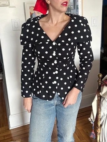 Vintage A La Mode Blazer Top