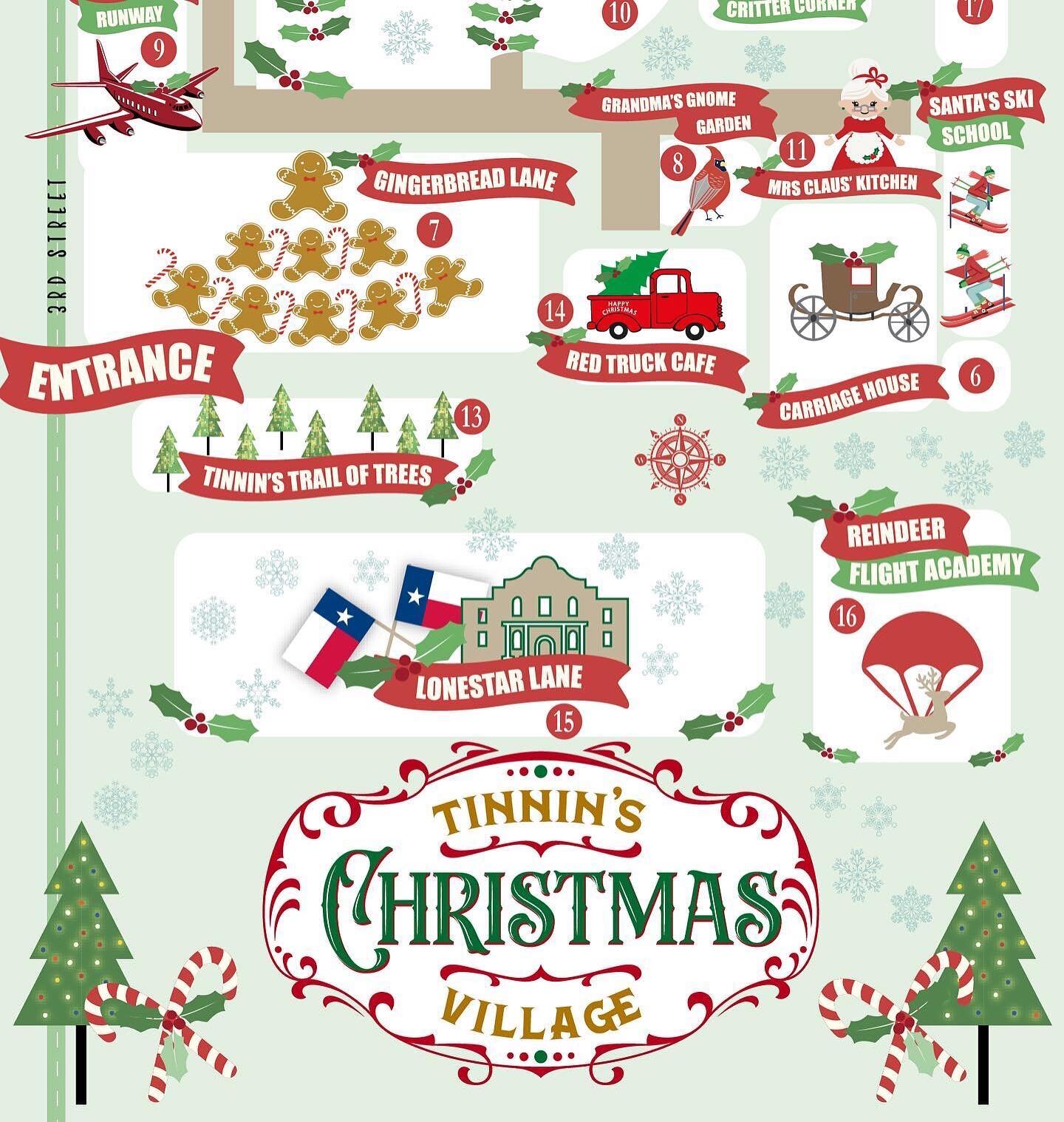 Tomorrow!  The property map for my clients @tinnins_christmas_village in Bay City, Texas will be on @thegreatchristmaslightfight ! Check out the small handheld version and the giant 12 foot pull apart map! So excited. December 12 at 8pm or you can st