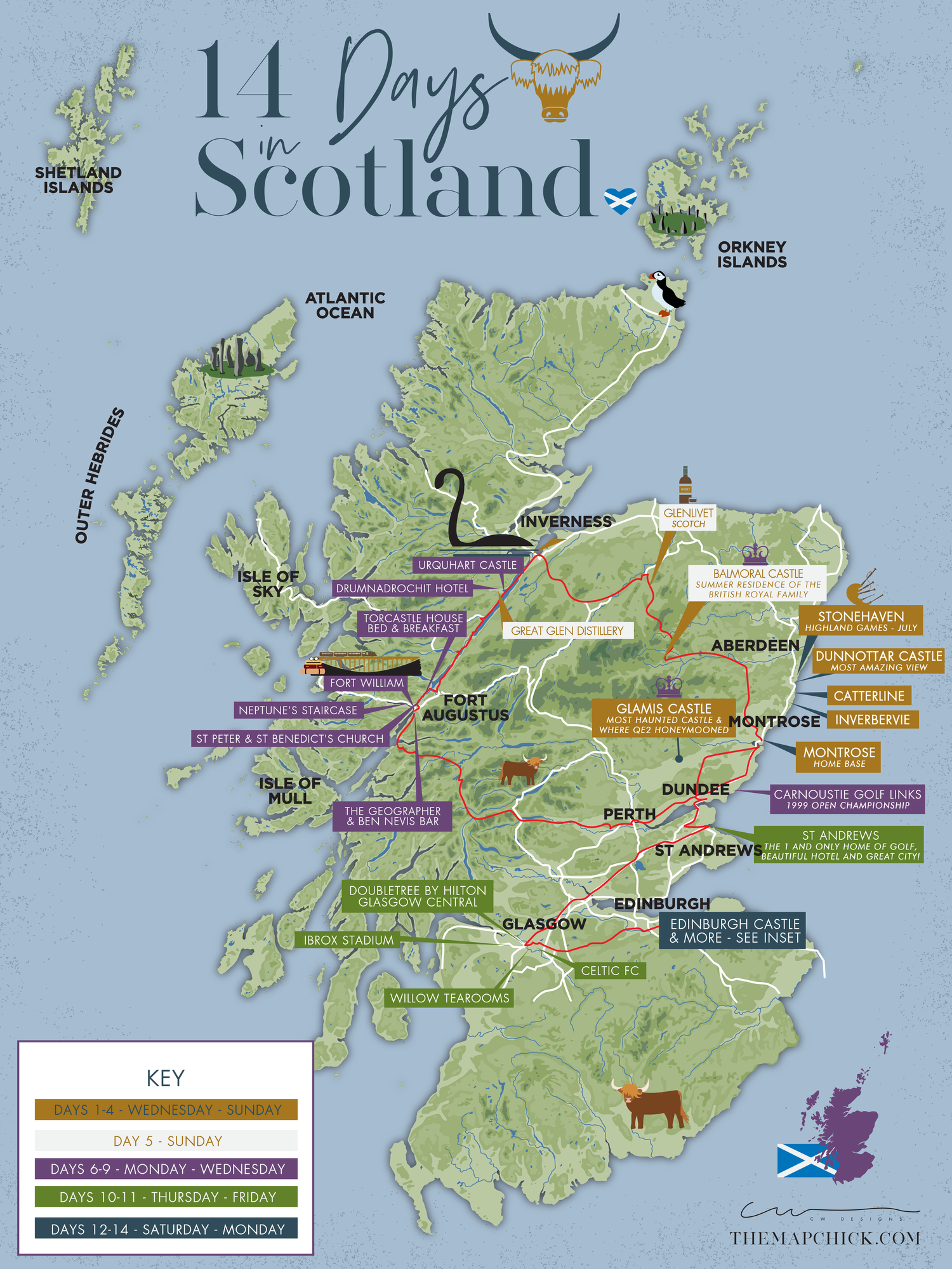 Scottish Fun Map Scotland with Kids — The Map Chick