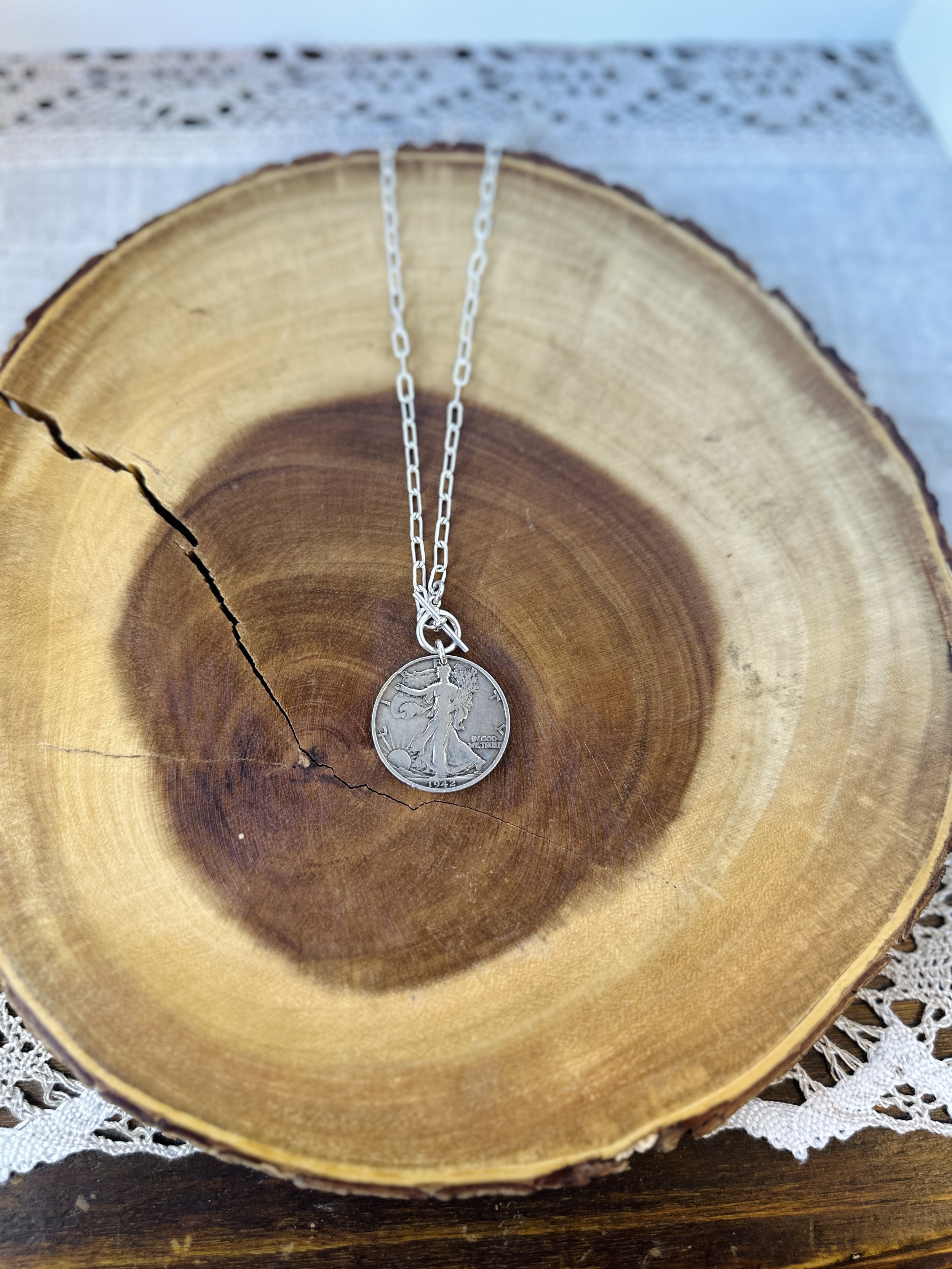 1942 Lady Liberty Toggle Necklace