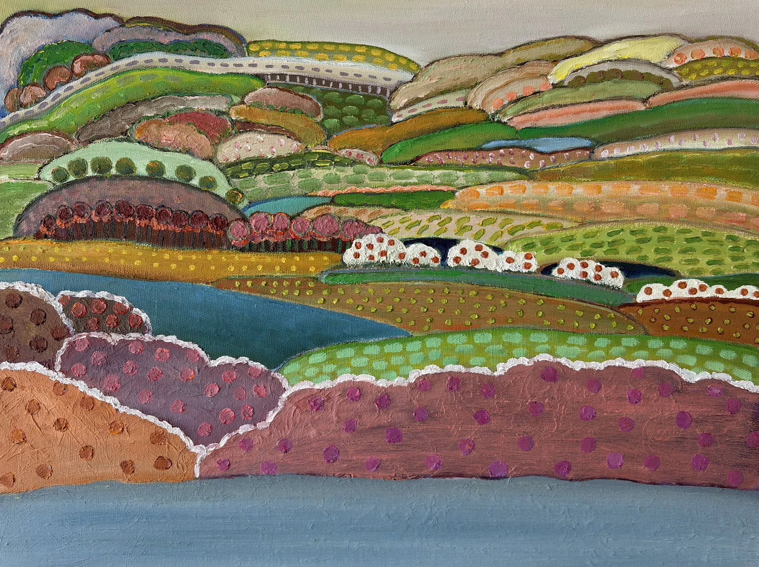 Innerscape V-26 No.83, oil on canvas; acrylic on sides, 12x16x1.5 inches, 2026