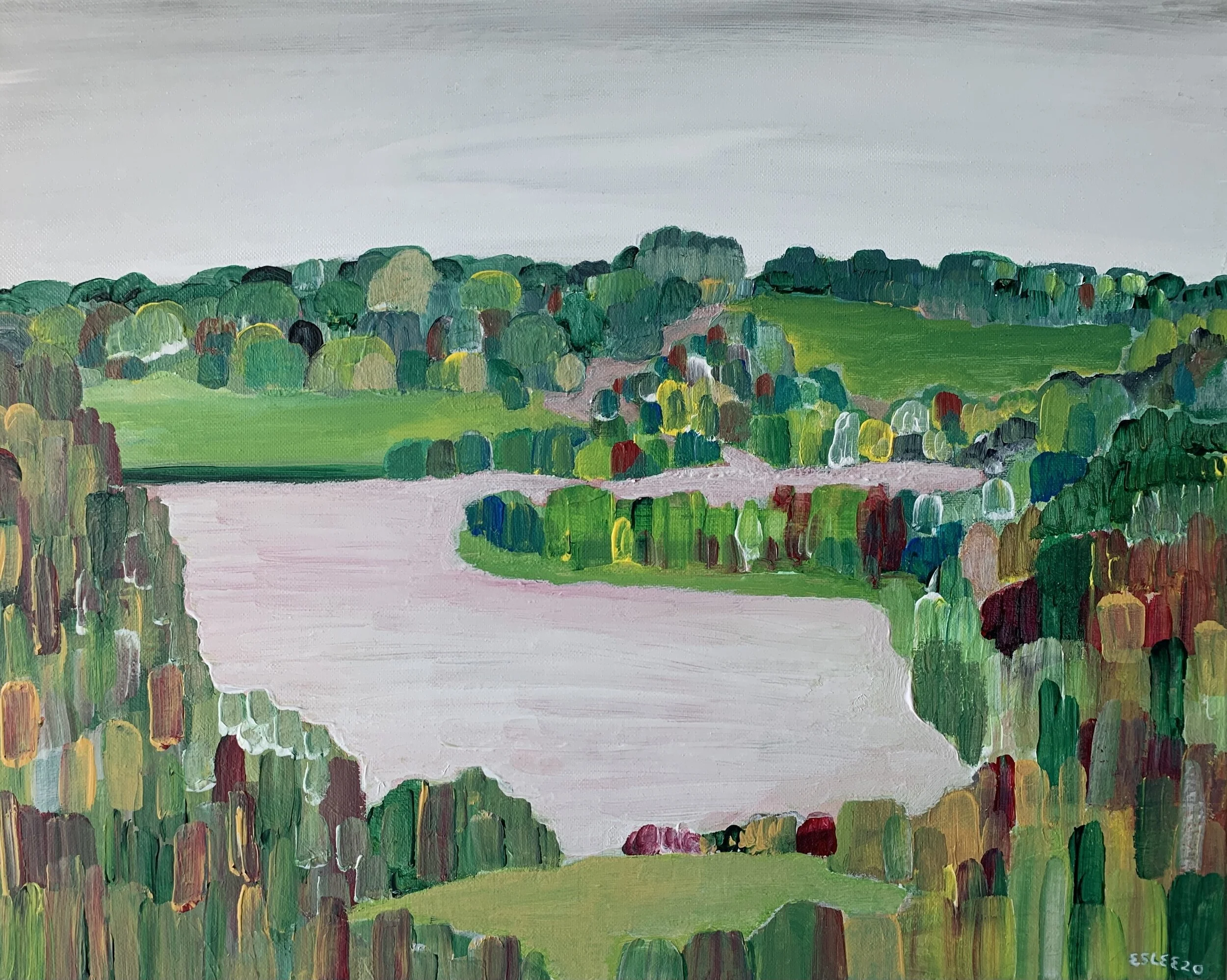 Autumn, 16"x20", acrylic on canvas, 2020