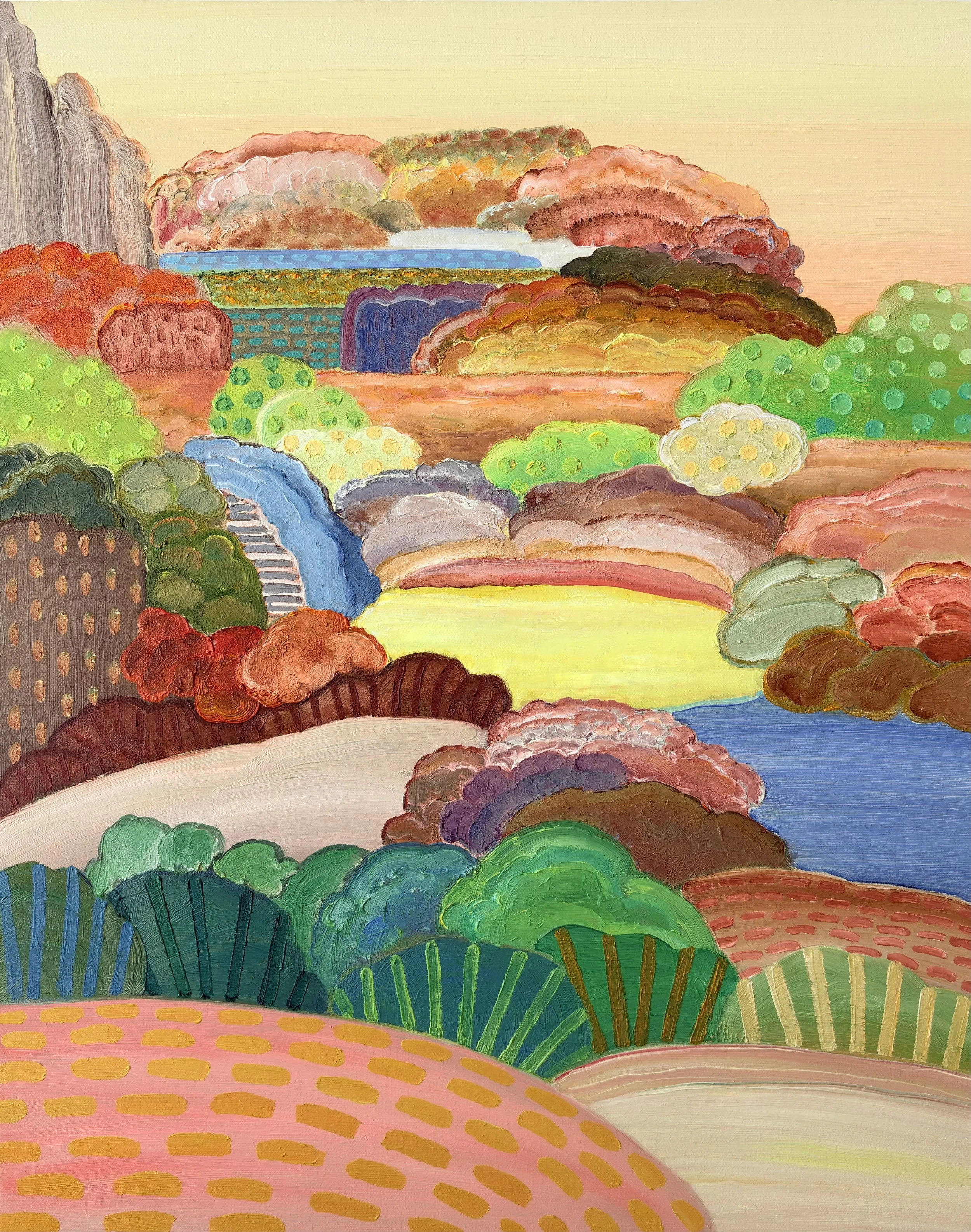 Innerscape VII-26 No.92, oil on canvas; acrylic on sides, 20x16x1.5 inches, 2026