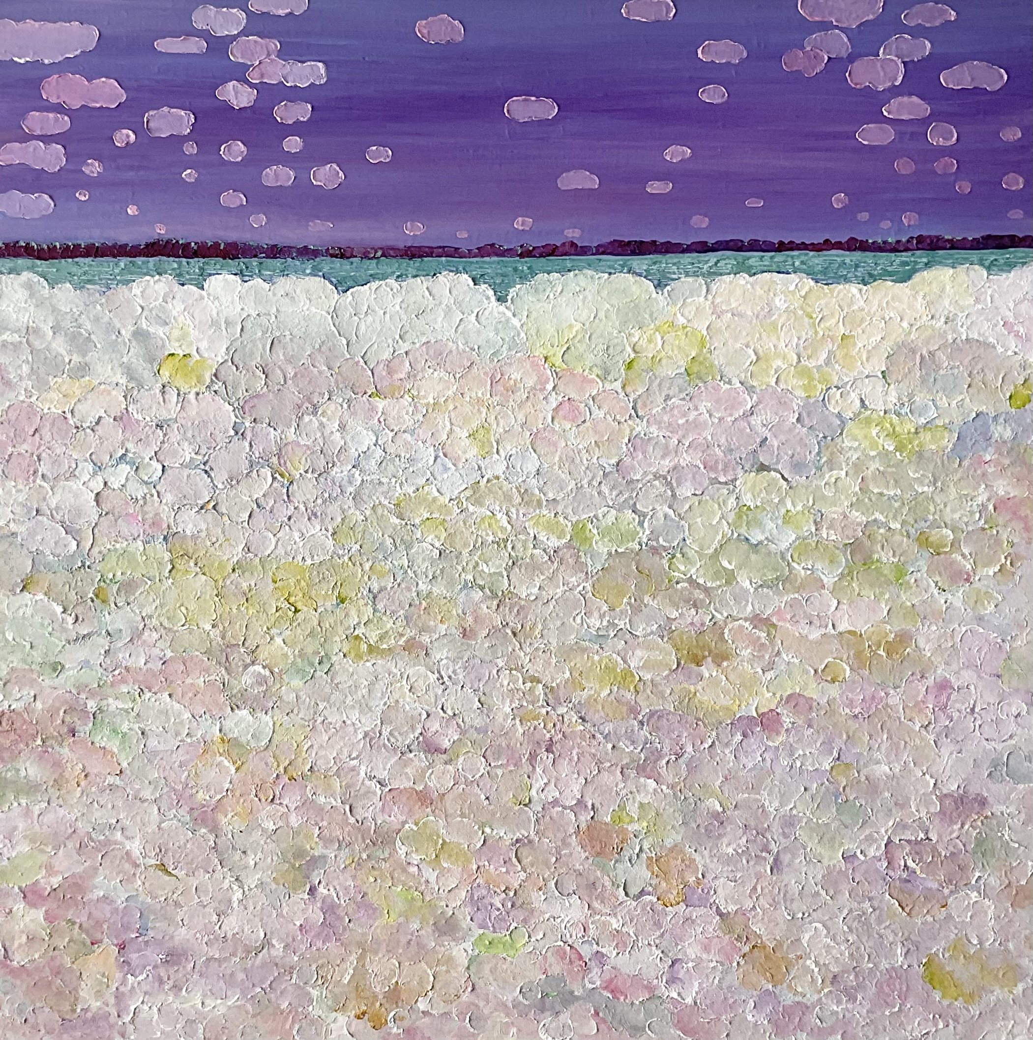 The Way Things Are No.21, 20x20x1.5 in, acrylic and oil on canvas, 2024