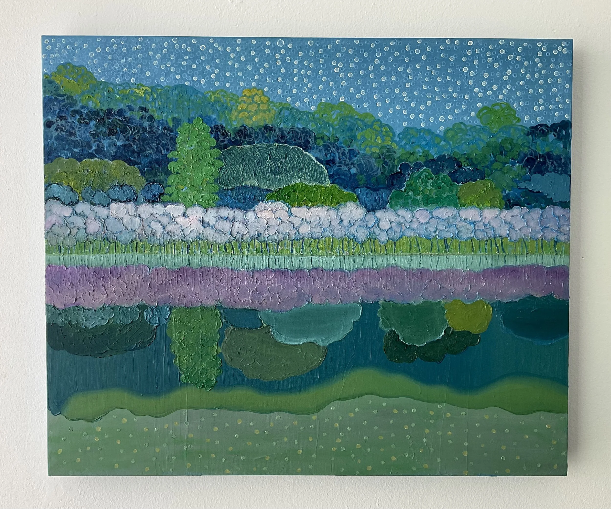 Walking with You No.10, 20x24x1.5 in, oil on canvas, 2024