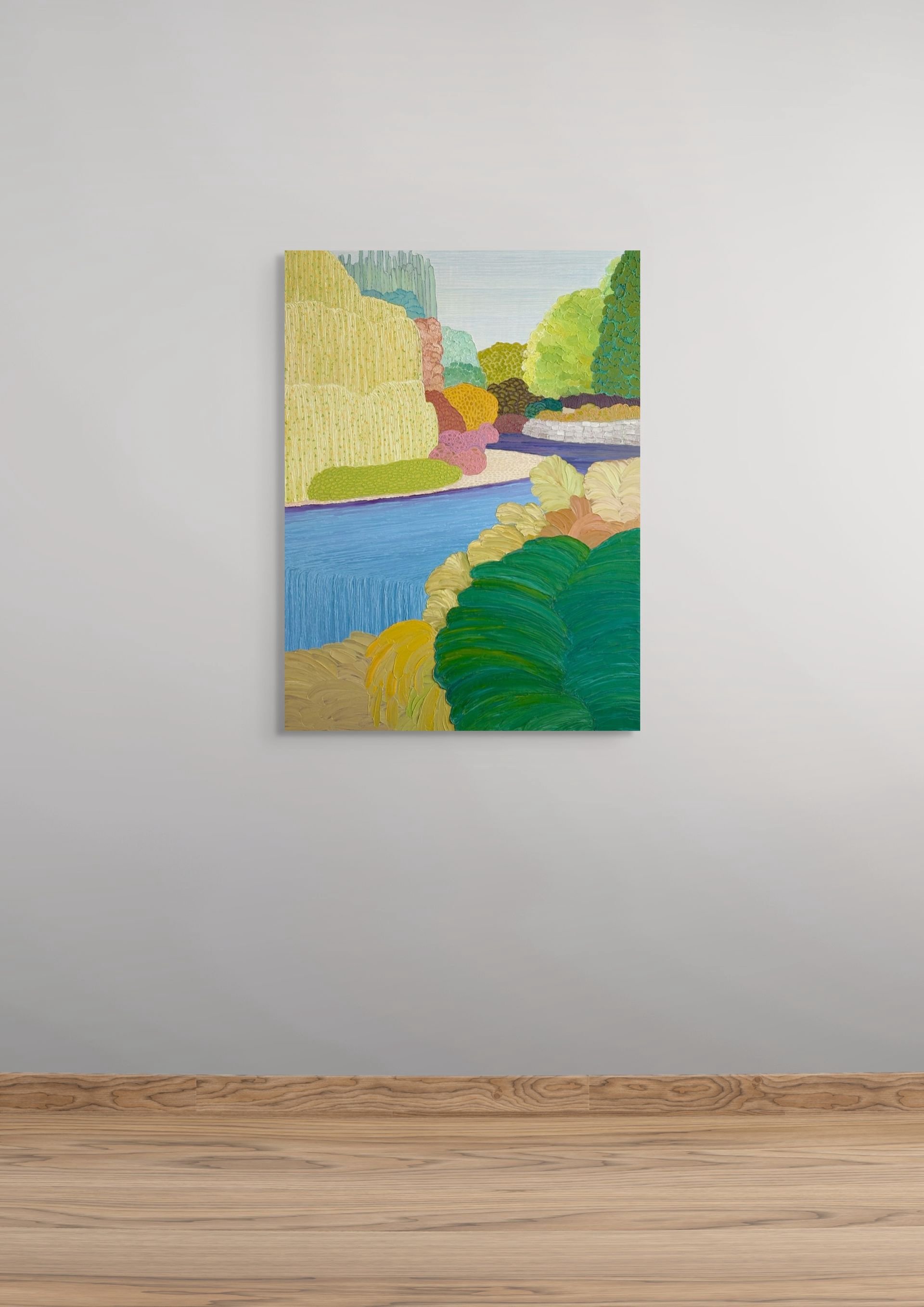4. Mockup2_Walking with You 3-IV-25 No. 12 _30x40x1.5 in_ oil on canvas with acrylic-painted edges_2025.jpg