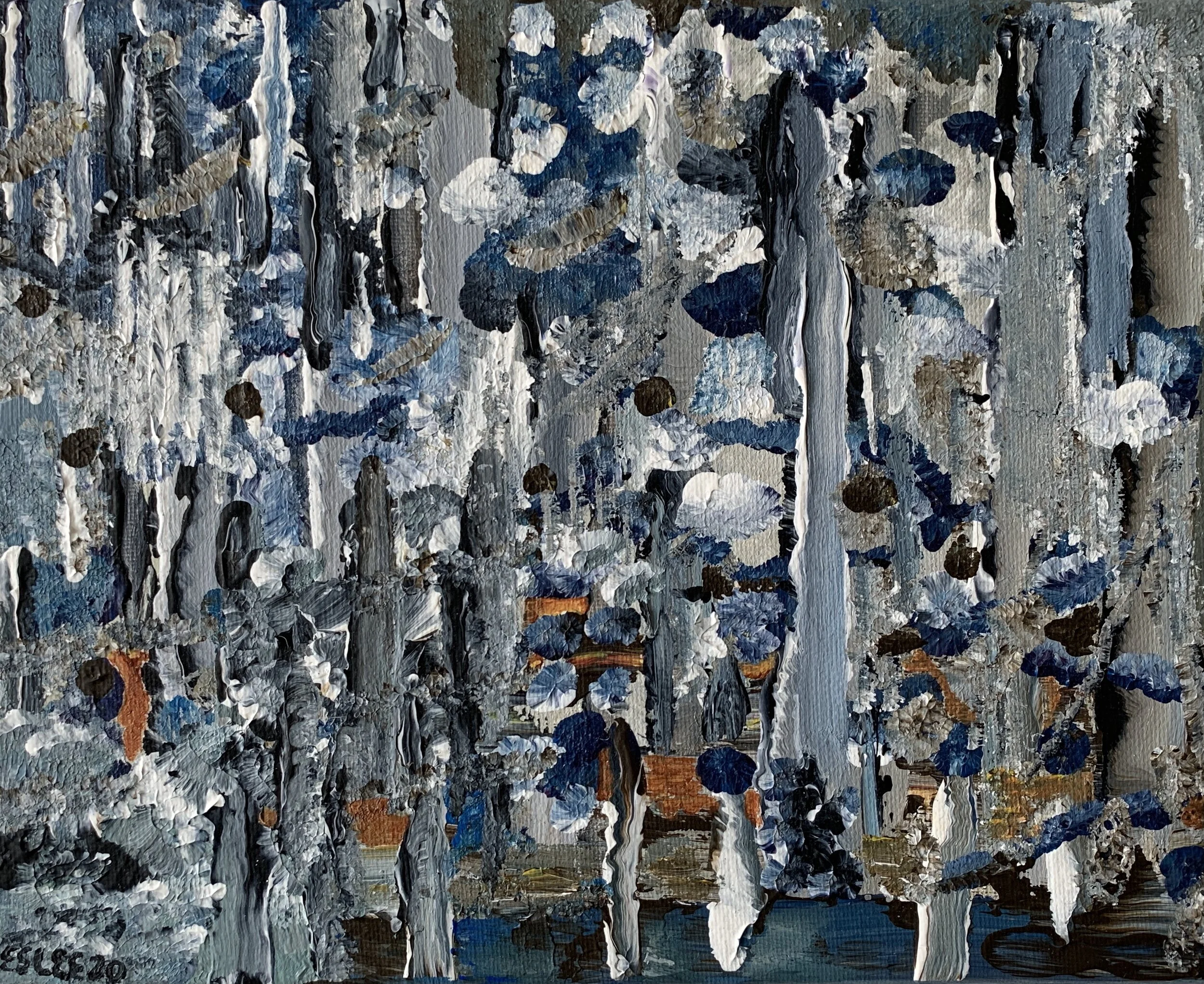 Inner Winter #1, 8"x10", acrylic on canvas, 2020