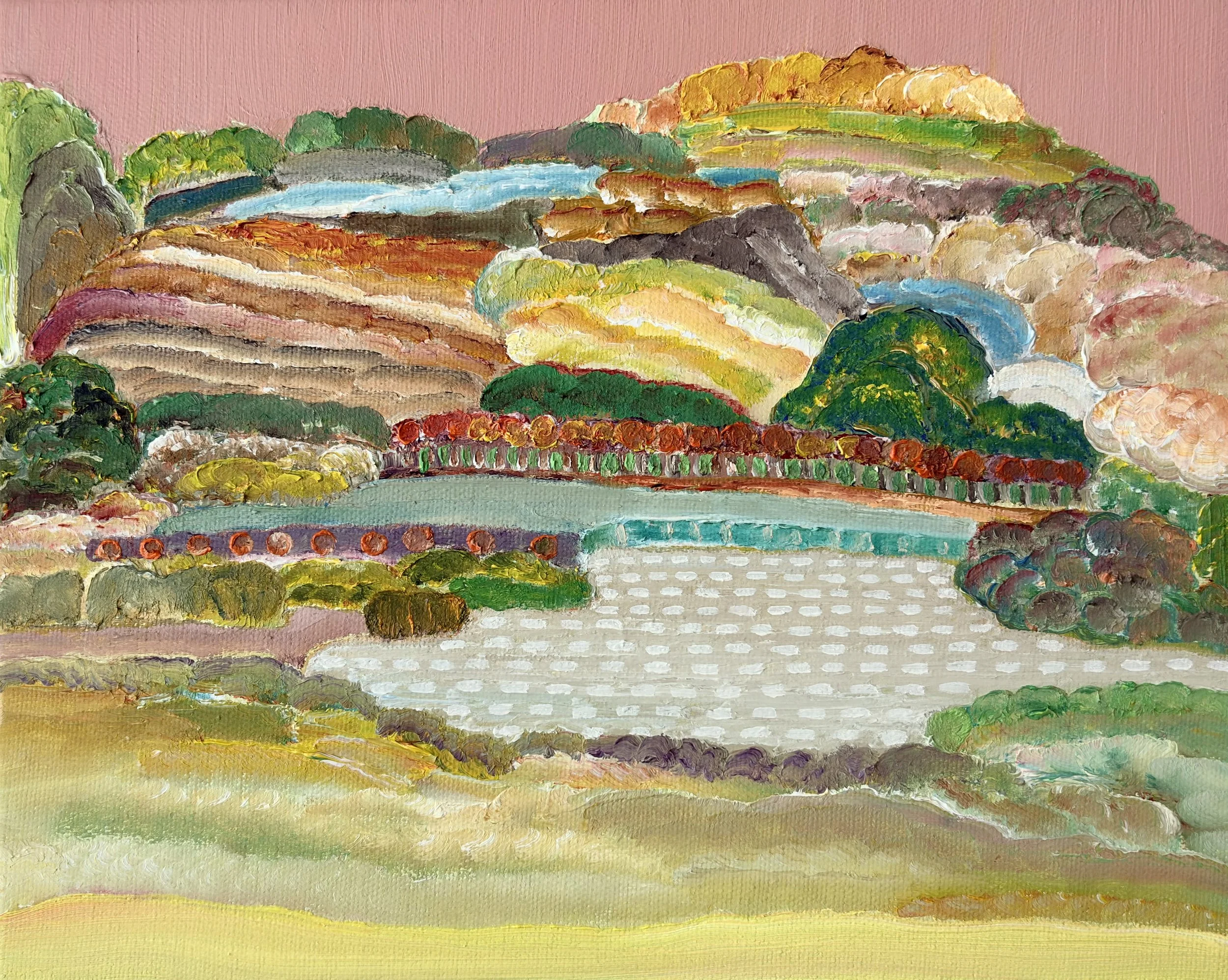 Innerscape VI-26 No.85, oil on canvas; acrylic on sides, 8x10x1.5 inches, 2026