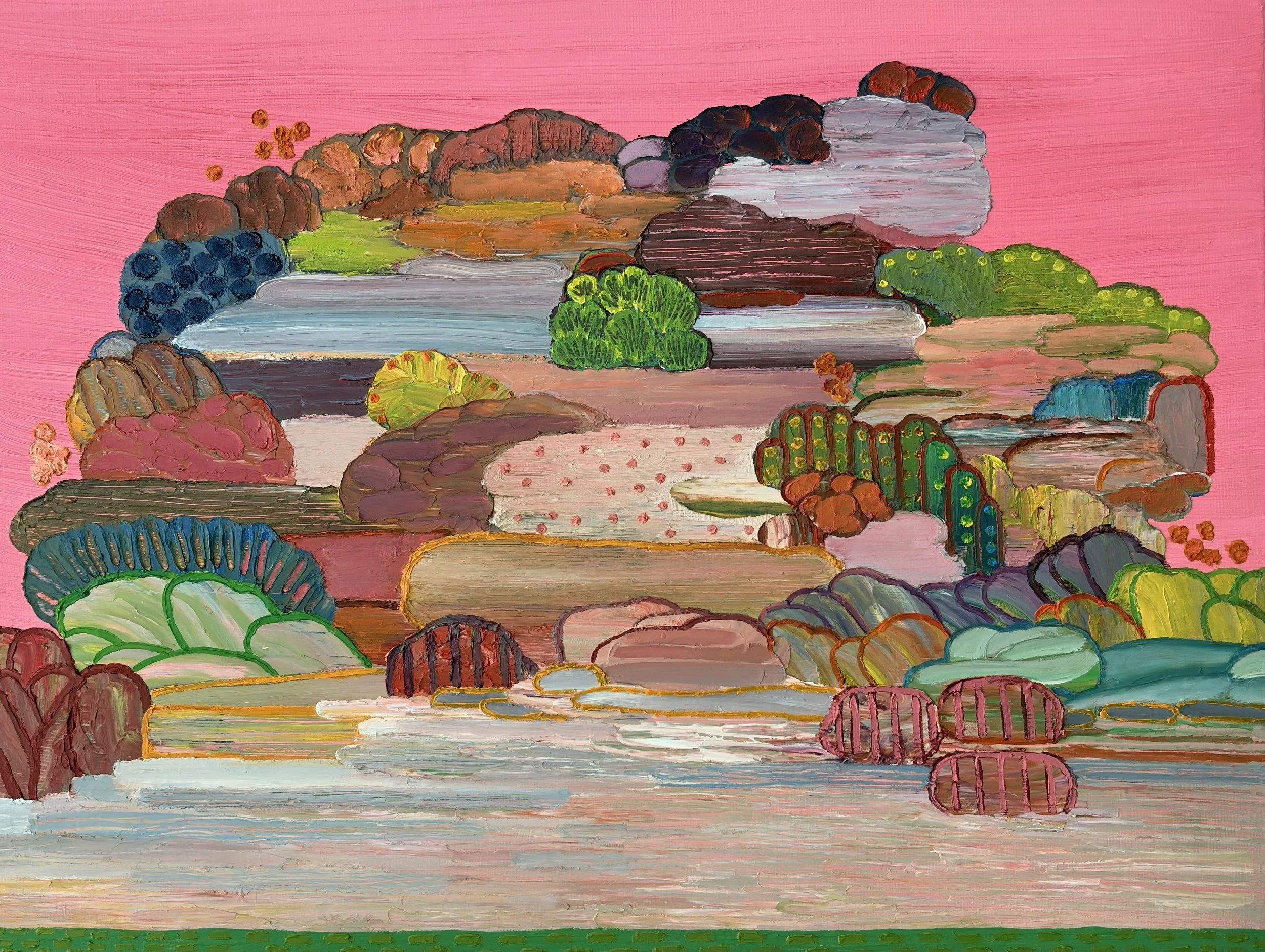 Innerscape VI-26 No.88, oil and wax on canvas; acrylic on sides, 12x16x1.5 inches, 2026