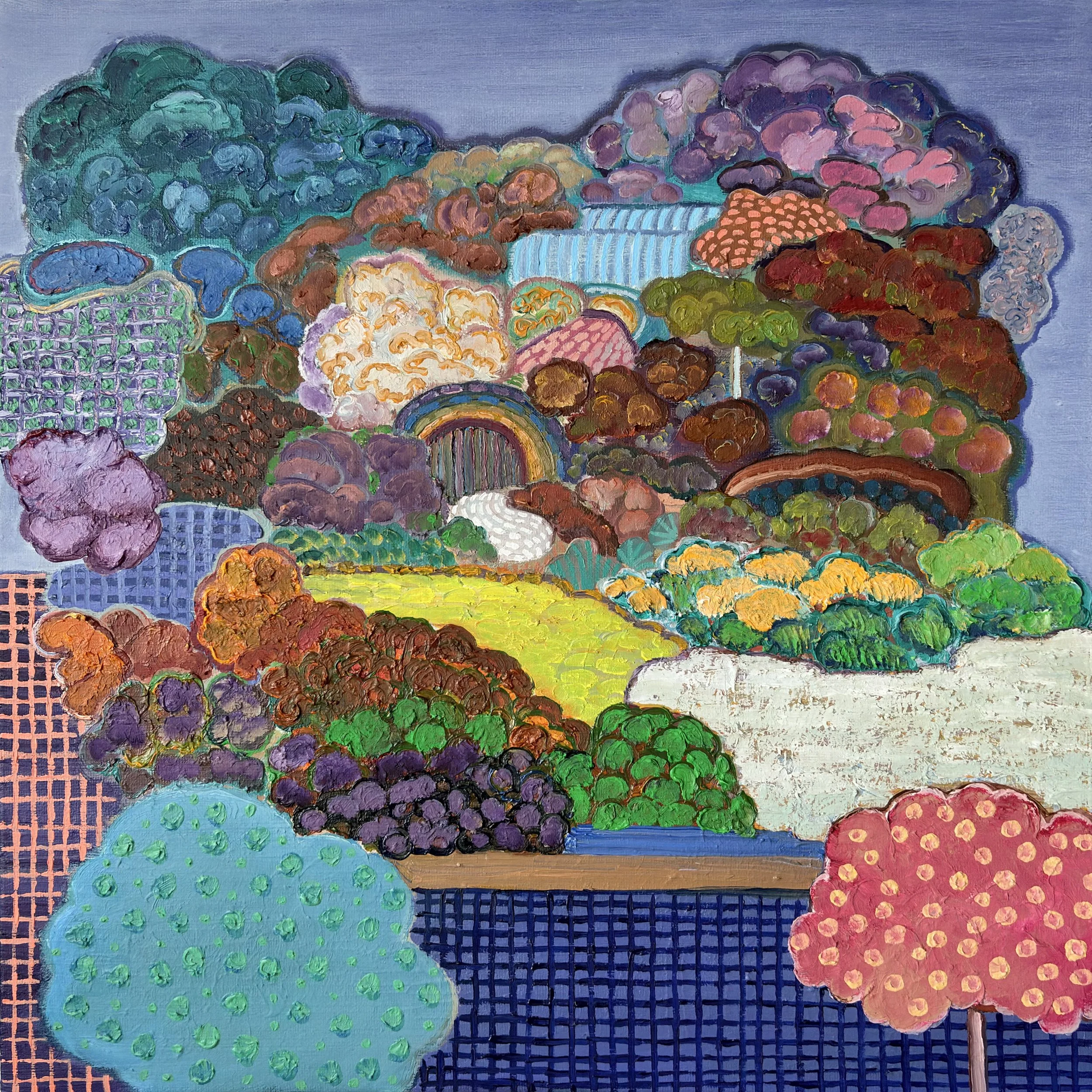 Innerscape 8-I-26 No.66, oil on canvas; acrylic on sides, 16x16x1.5 inches, 2026