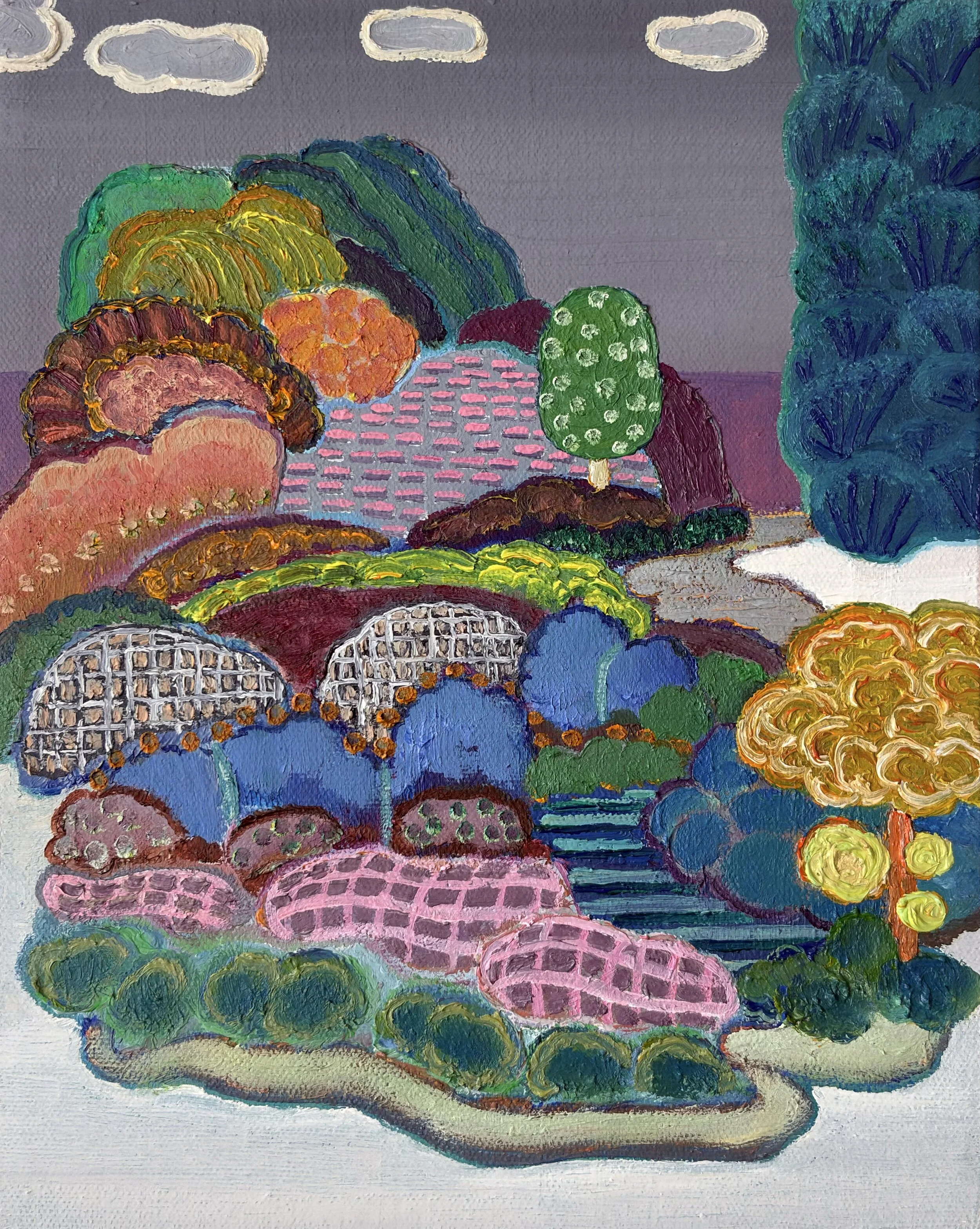 Innerscape 20-II-26 No.73, oil on canvas; acrylic on sides, 10x8x1.5 inches, 2026