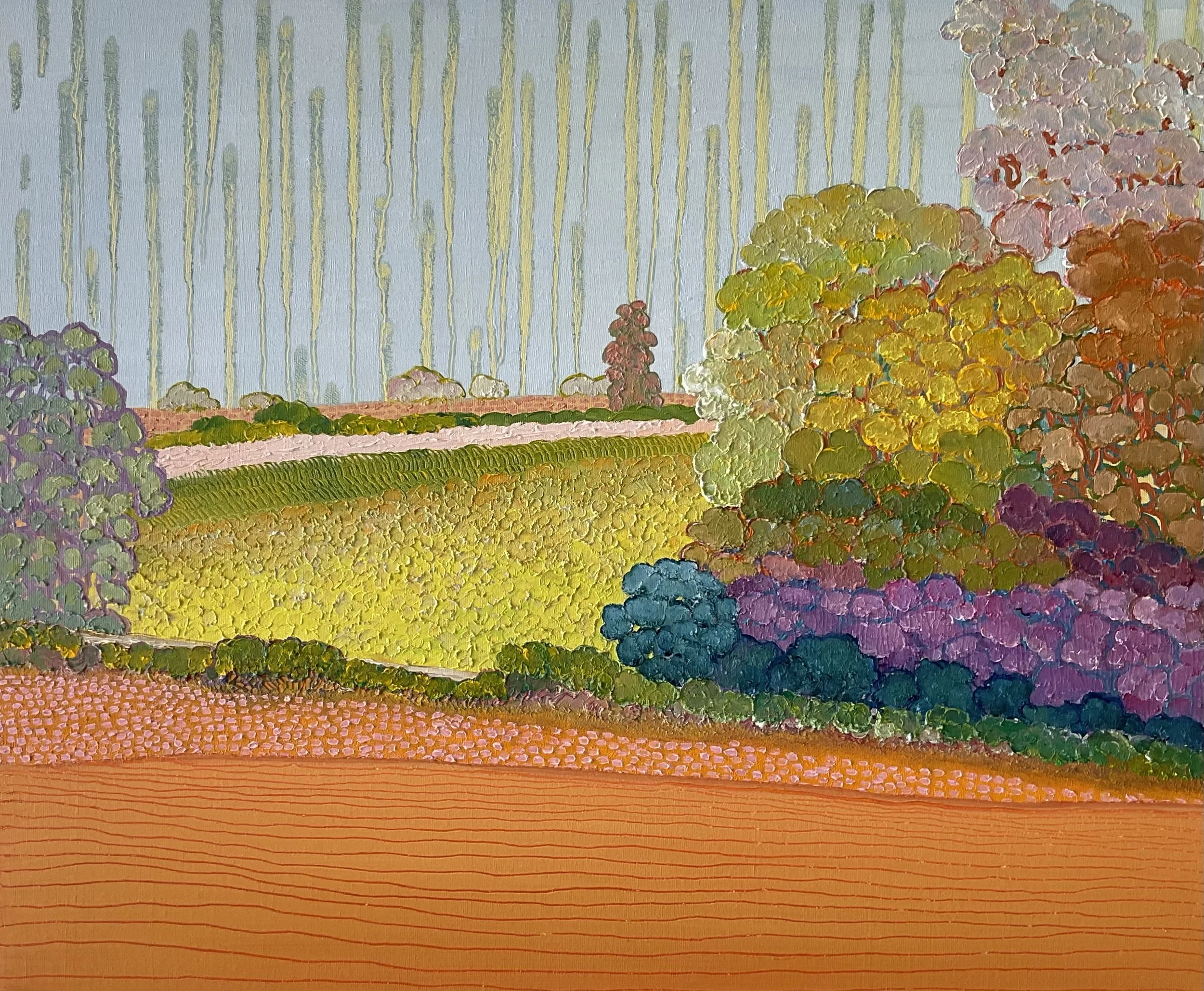 Walking with You No.11, 20x24x1.5 in, oil on canvas, 2024 