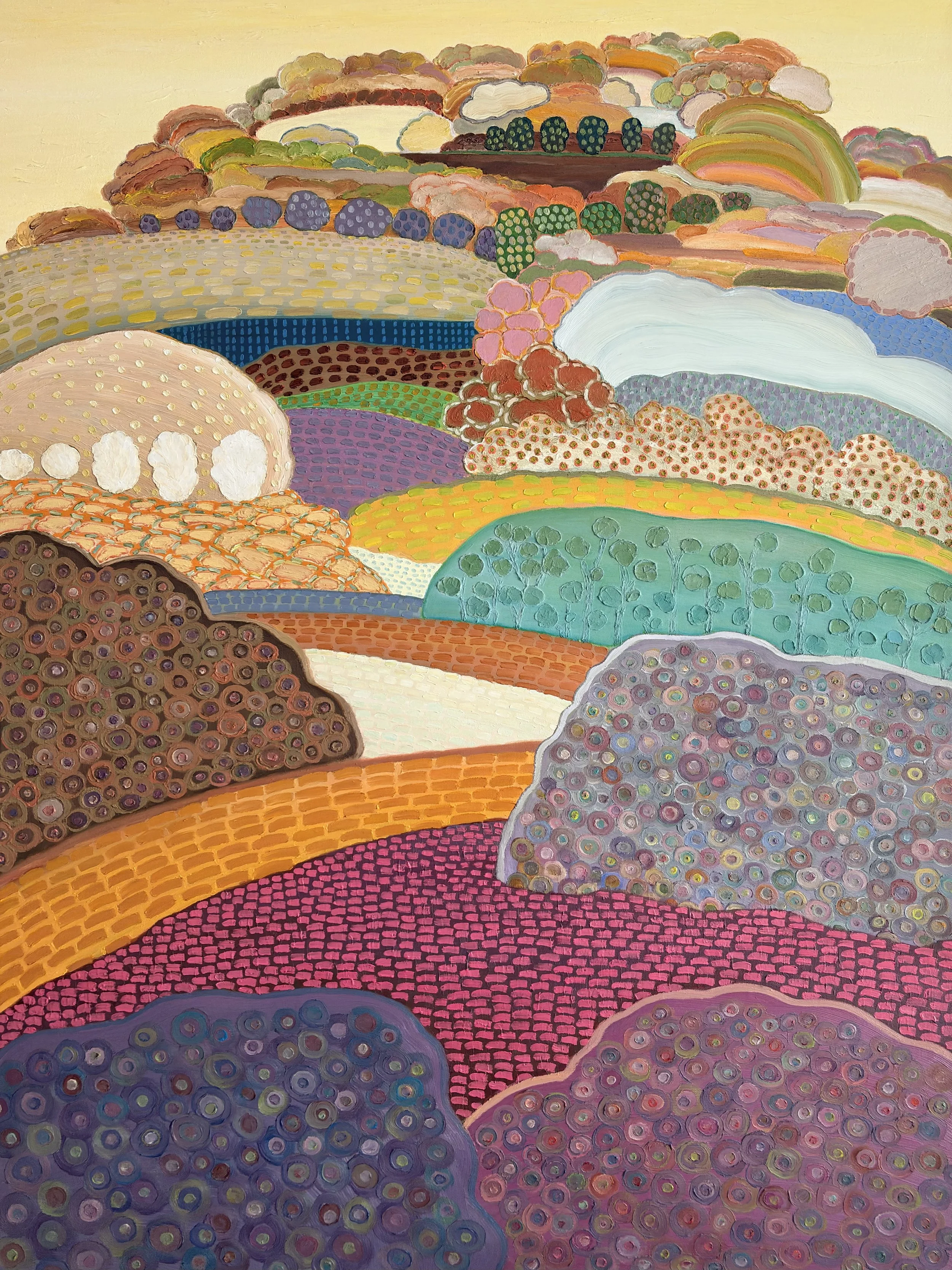 Innerscape 19-III-26 No.78, oil and wax on canvas; acrylic on sides, 48x36x1.5 inches, 2026