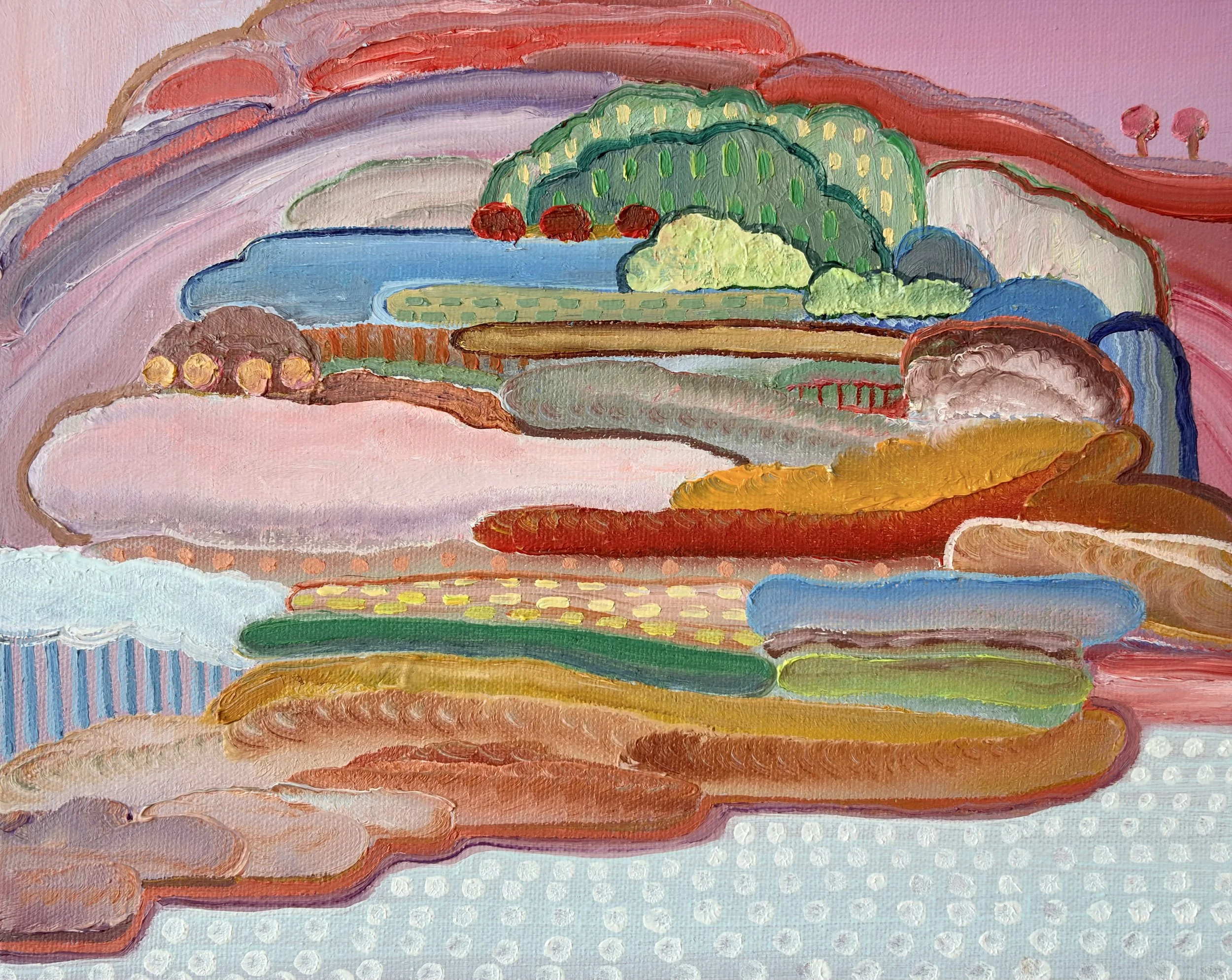 Innerscape VII-26 No.91, oil on canvas; acrylic on sides, 8x10x1.5 inches, 2026