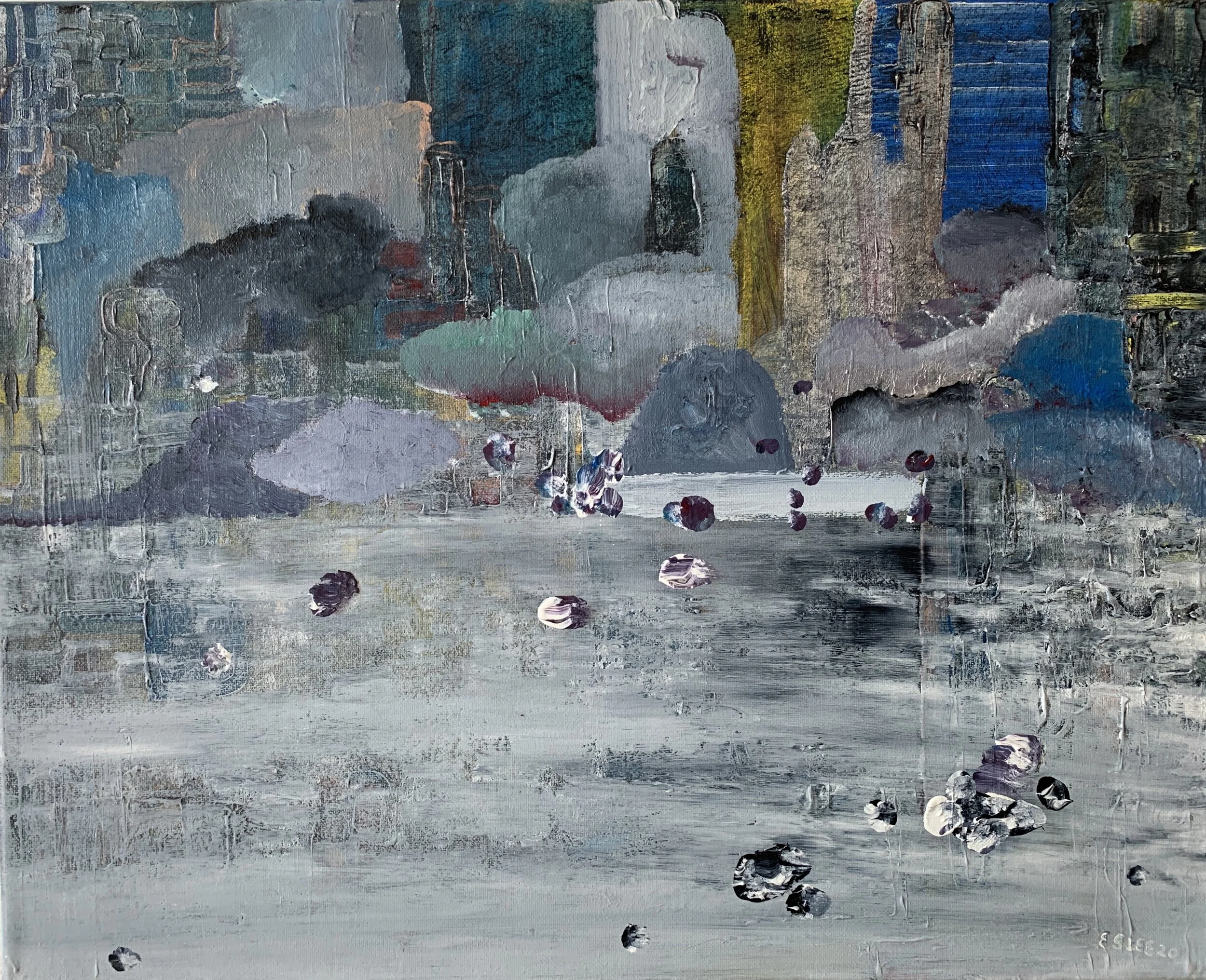 Inner Winter #3, 16"x20", acrylic on canvas, 2020