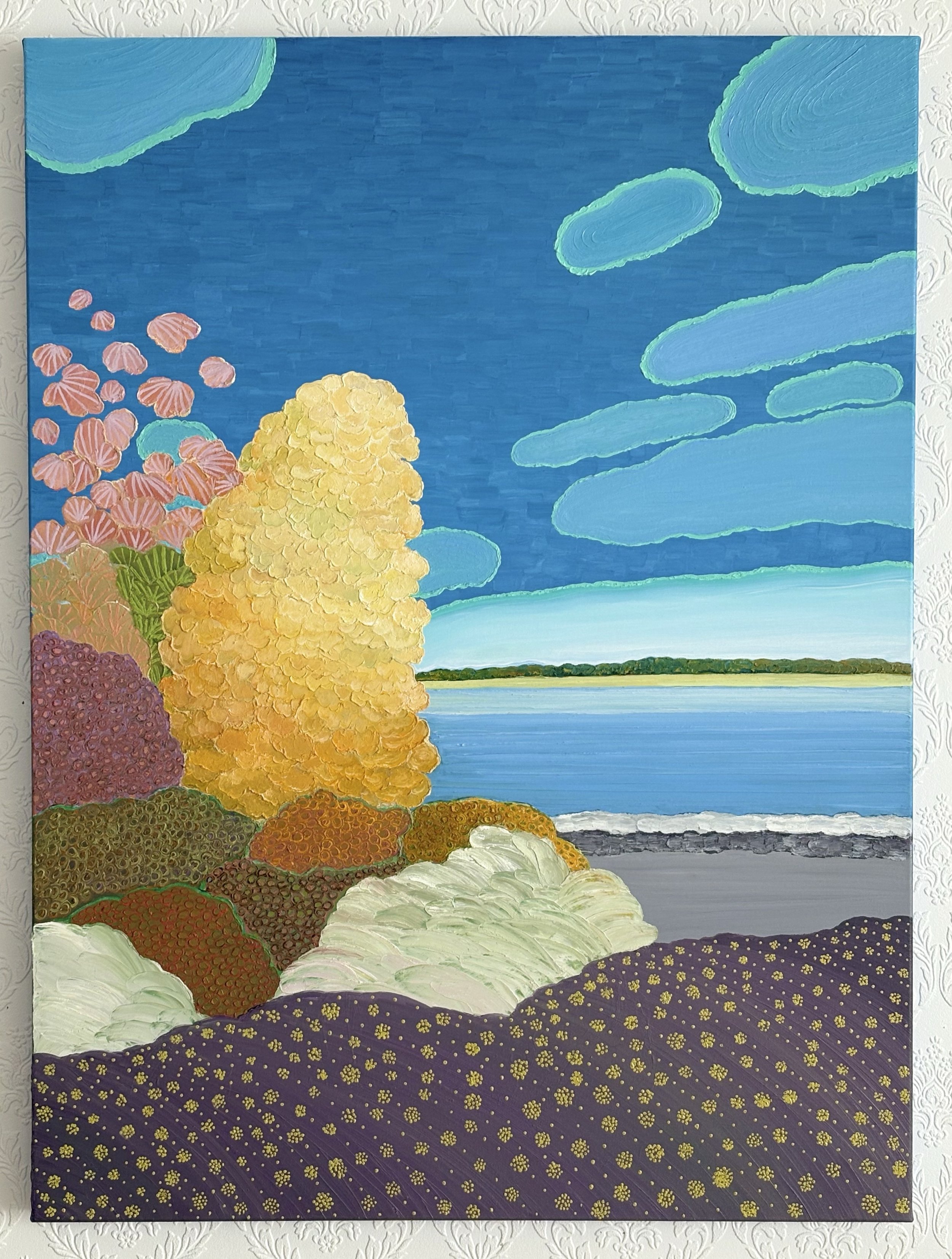 5. Front_ Walking with You 10-IV-25 No. 13 _30x40x1.5 in_ oil on canvas with acrylic-painted edges_2025.jpg