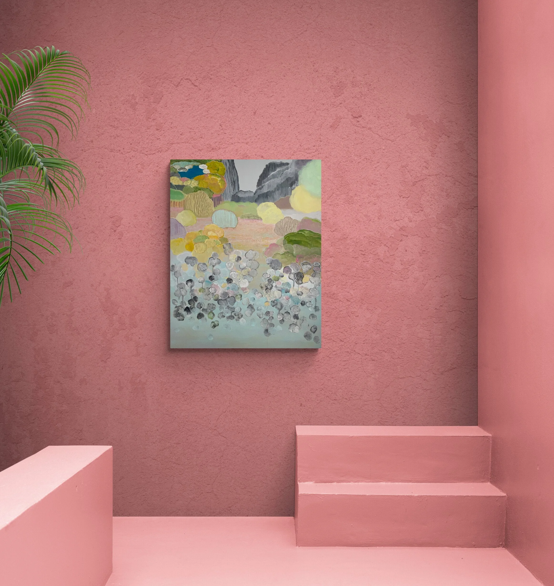 Innerscape 30x24x1.5 inches, acrylic on canvas, 2023