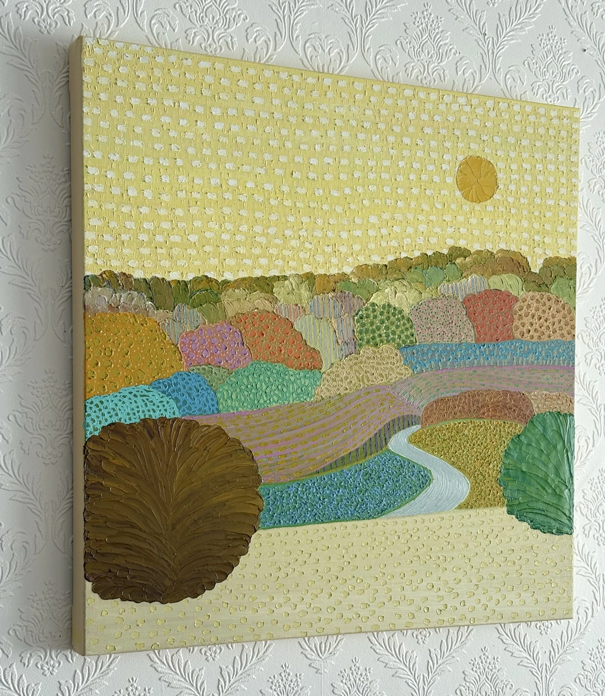 8. Side_ Walking with You 22-IV-25 No.14_oil on canvas with acrylic-painted edges_24x24x1.5 in_2025.jpg