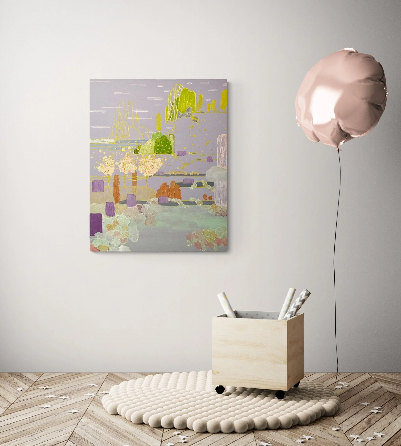 Innerscape No.21, 30x24x1.5 inches, acrylic on canvas, 2023