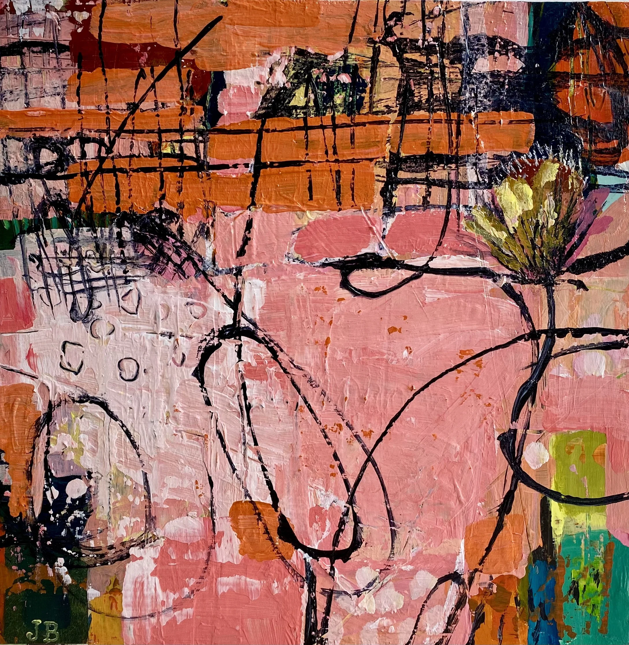 Zambian Pink_2023_Acrylic on board_37x37_box framed_£380.jpeg