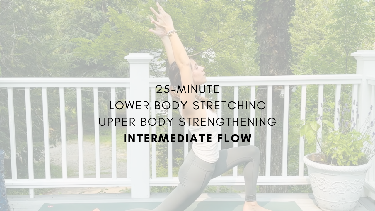 25-Minute
Lower Body Stretching Upper Body Strengthning
Intermediate Flow
August 2025 Flow