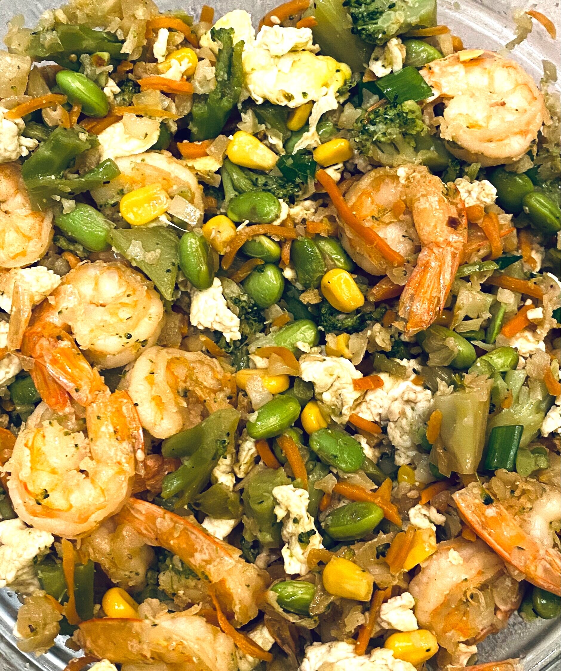 Shrimp &amp; Cauliflower Rice with a Healthy Twist