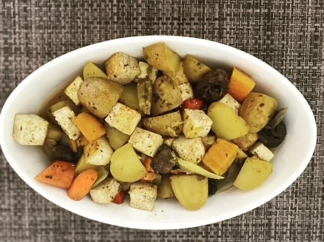 Roasted Vegetables with Tofu Medley 