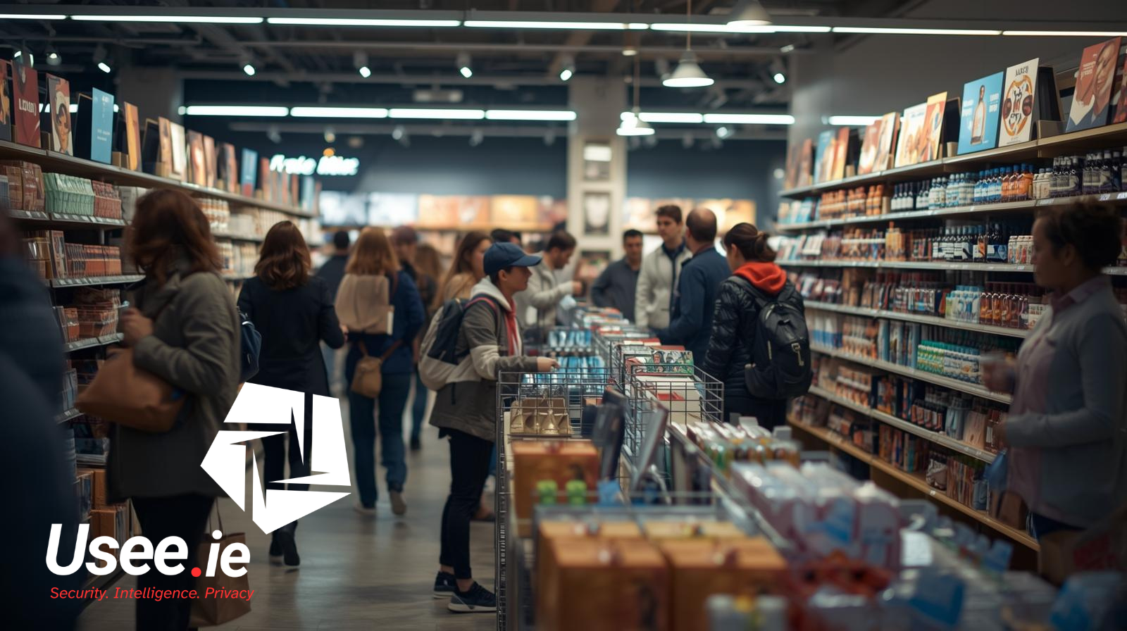 people shopping in a retail environment