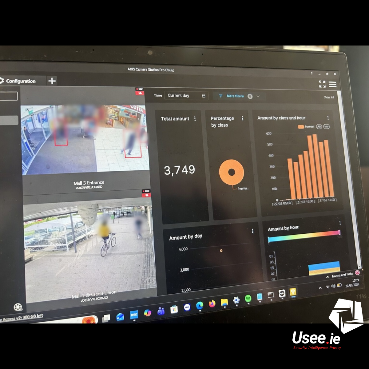 people counting cctv monitor
