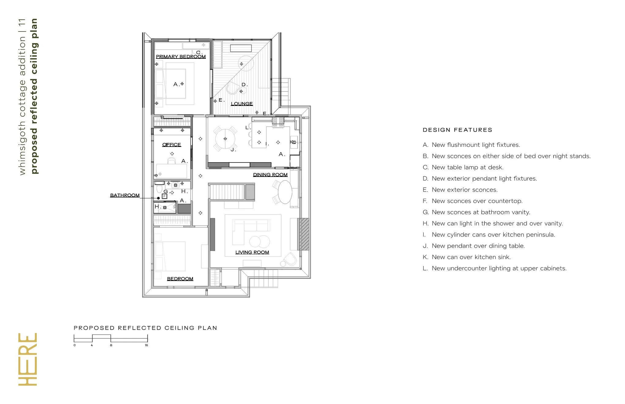 Whimsigoth Cottage Addition - Proposed Reflected Ceiling Plan