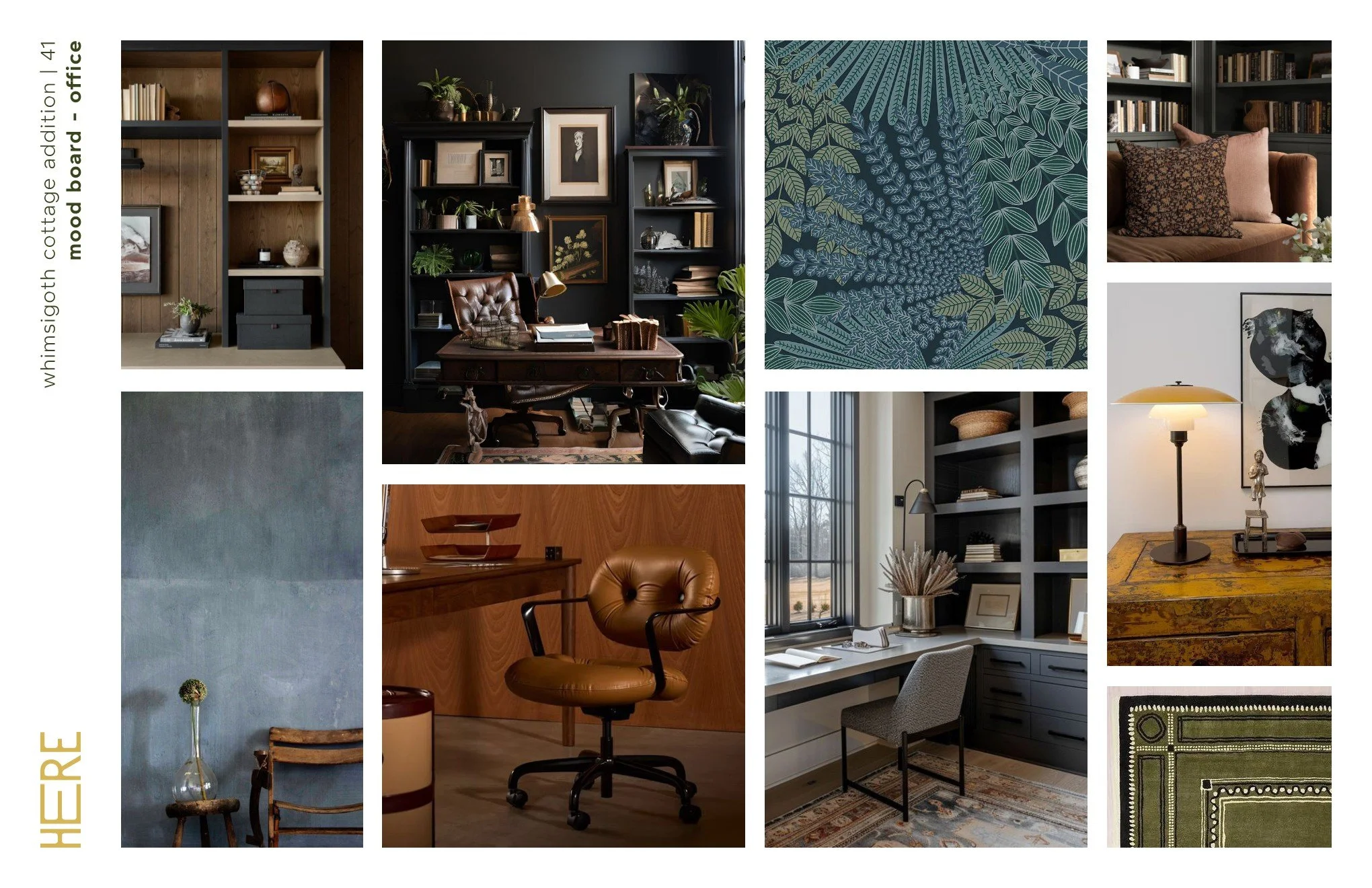 Whimsigoth Cottage Addition - Office Mood Board