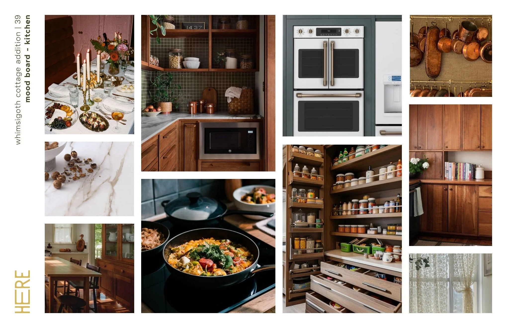 Whimsigoth Cottage Addition - Kitchen Mood Board