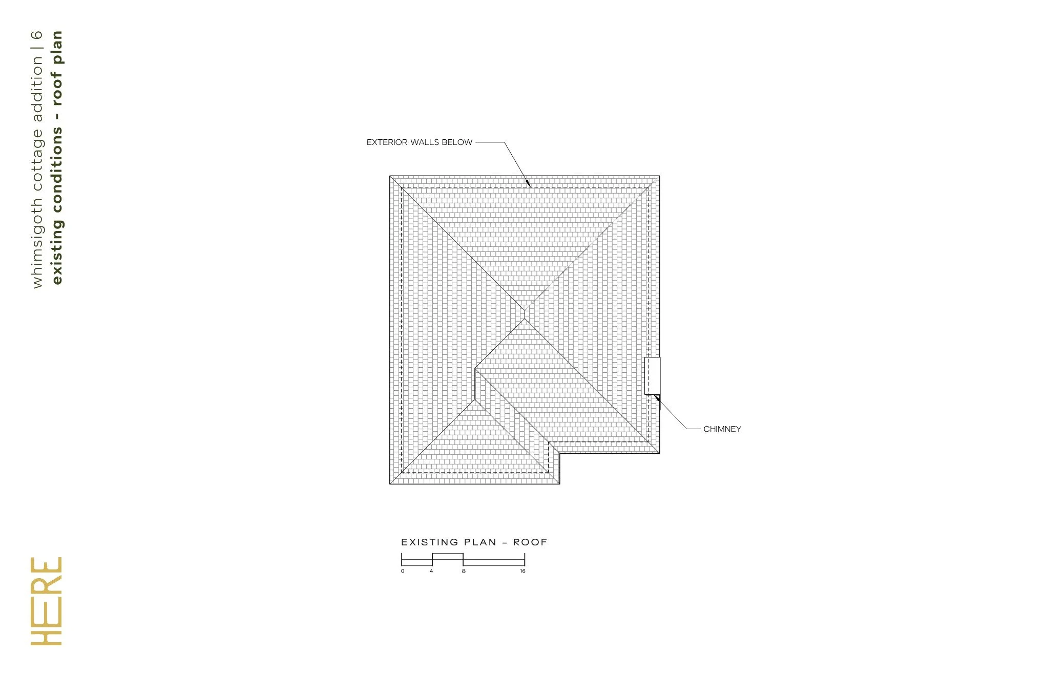 Whimsigoth Cottage Addition - Existing Roof Plan