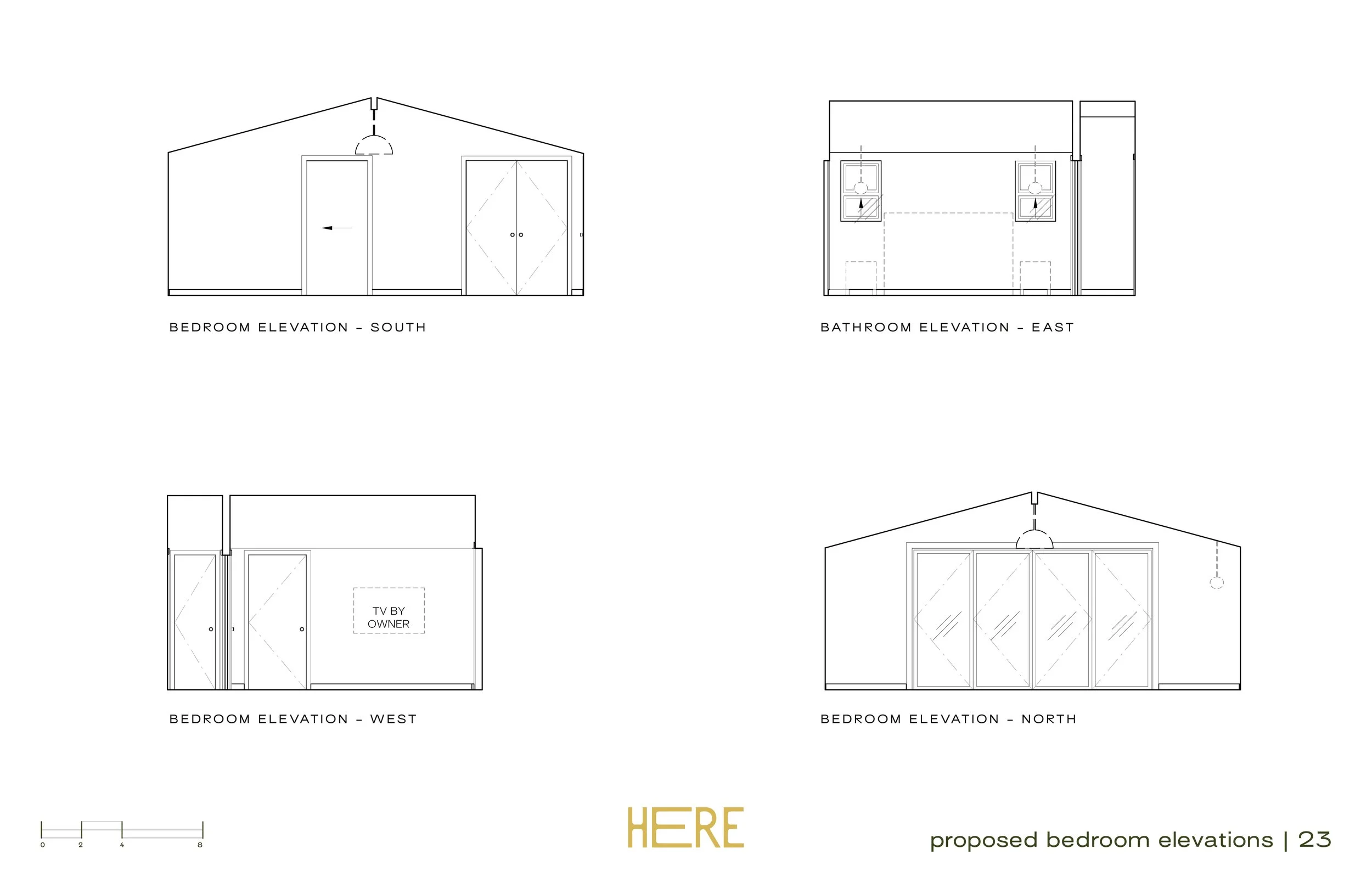 Proposed Bedroom Elevations