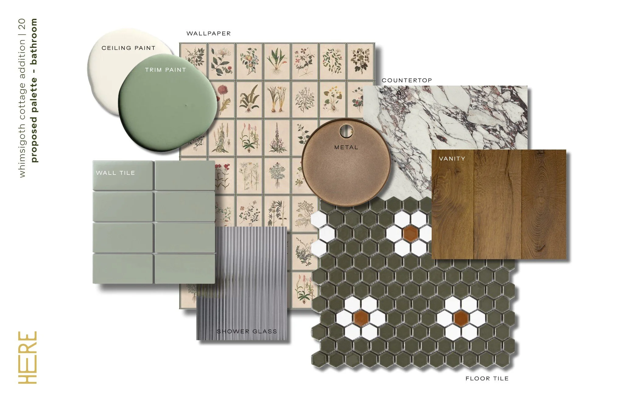 Whimsigoth Cottage Addition - Bathroom Palette