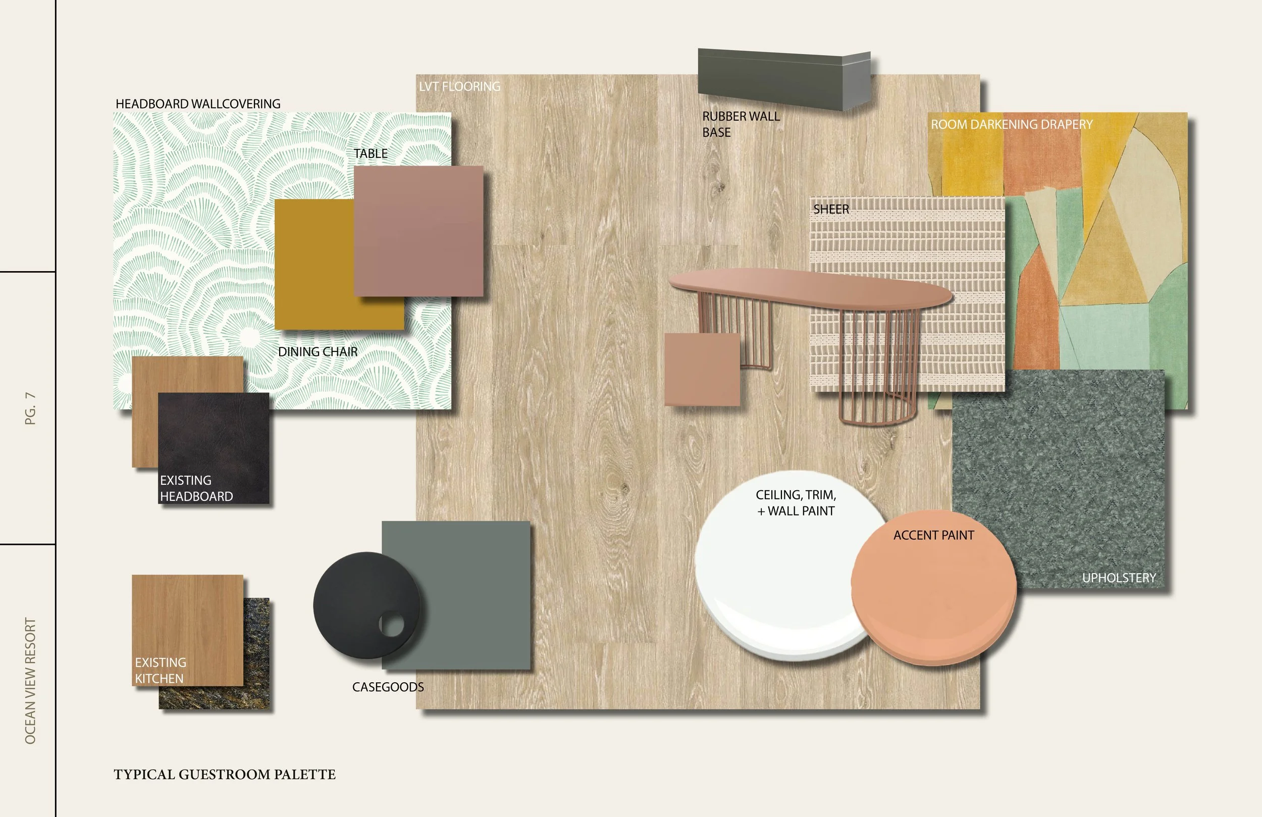 Proposed Guestroom Palette